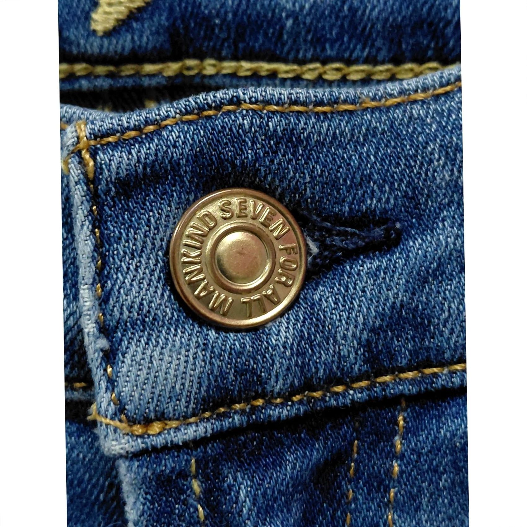 7 For All Mankind 7 for all mankind The Ankle Skinny Jeans Blue Denim Size 24 Women Size 42" / US 20 - 3 Thumbnail