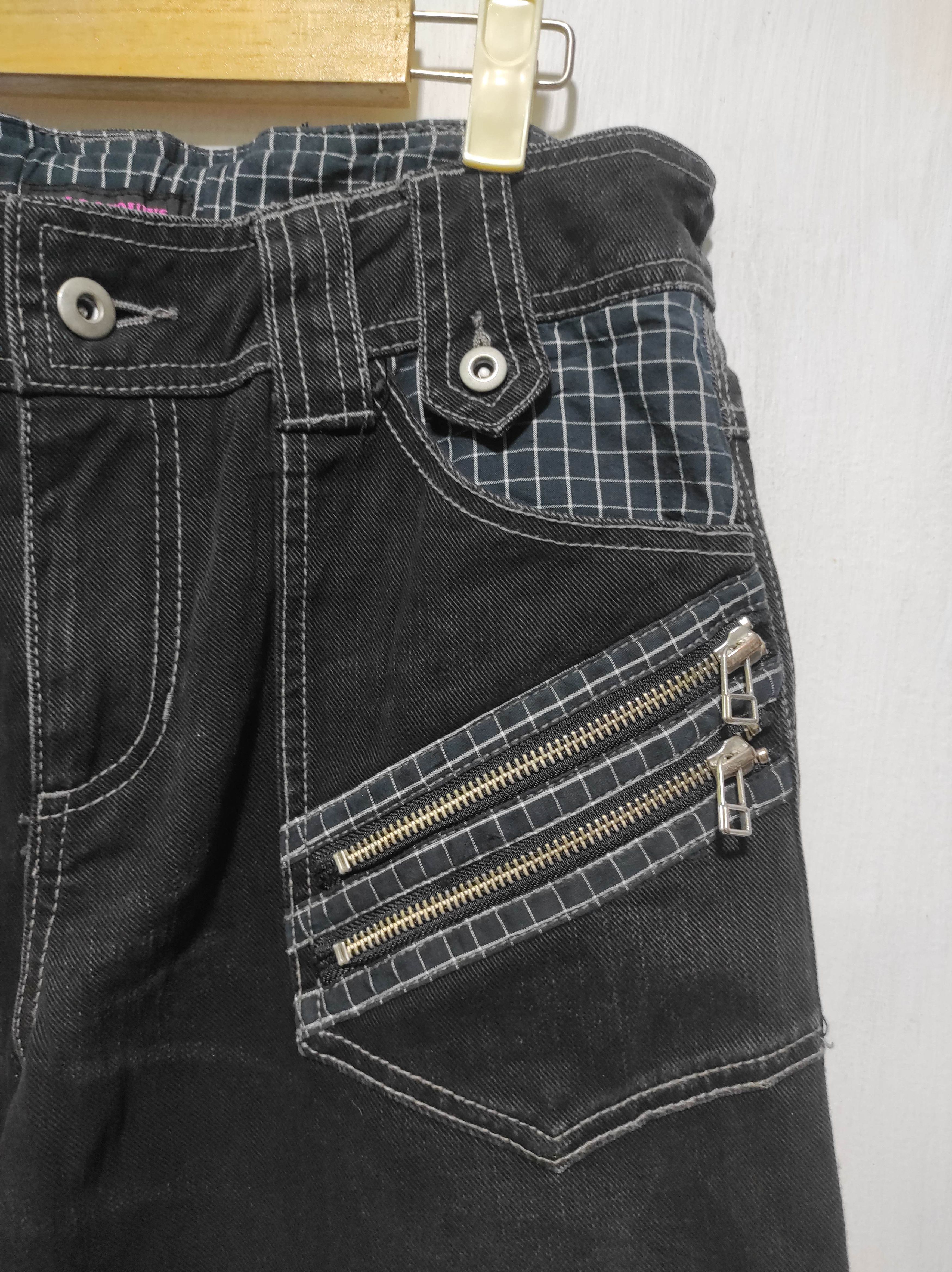 If Six Was Nine Algonquins Punk Multizipper Distressed Jeans Pants Size US 29 - 5 Thumbnail