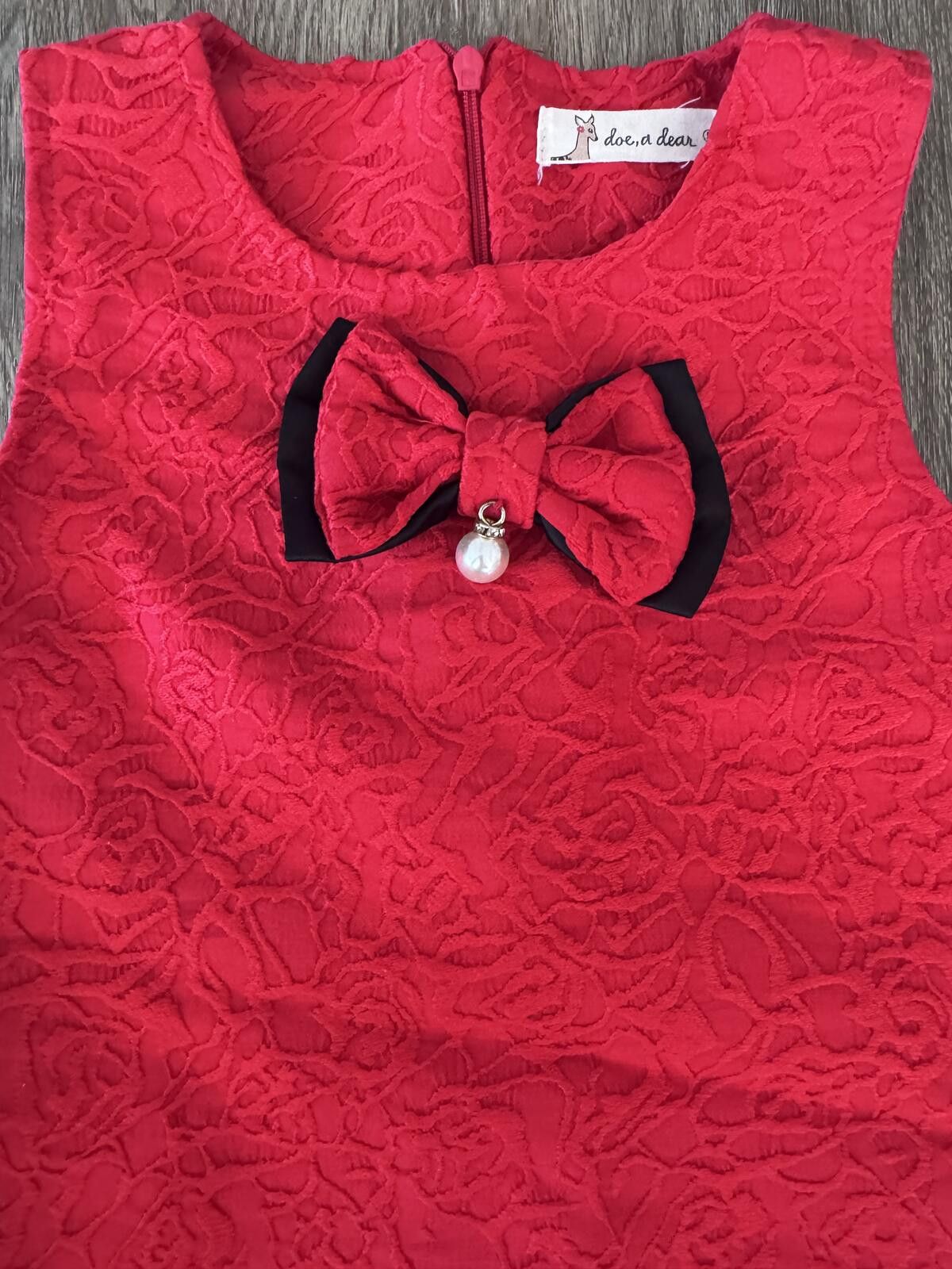 Other Doe a Dear Red Dress 5Y Size ONE SIZE - 3 Thumbnail