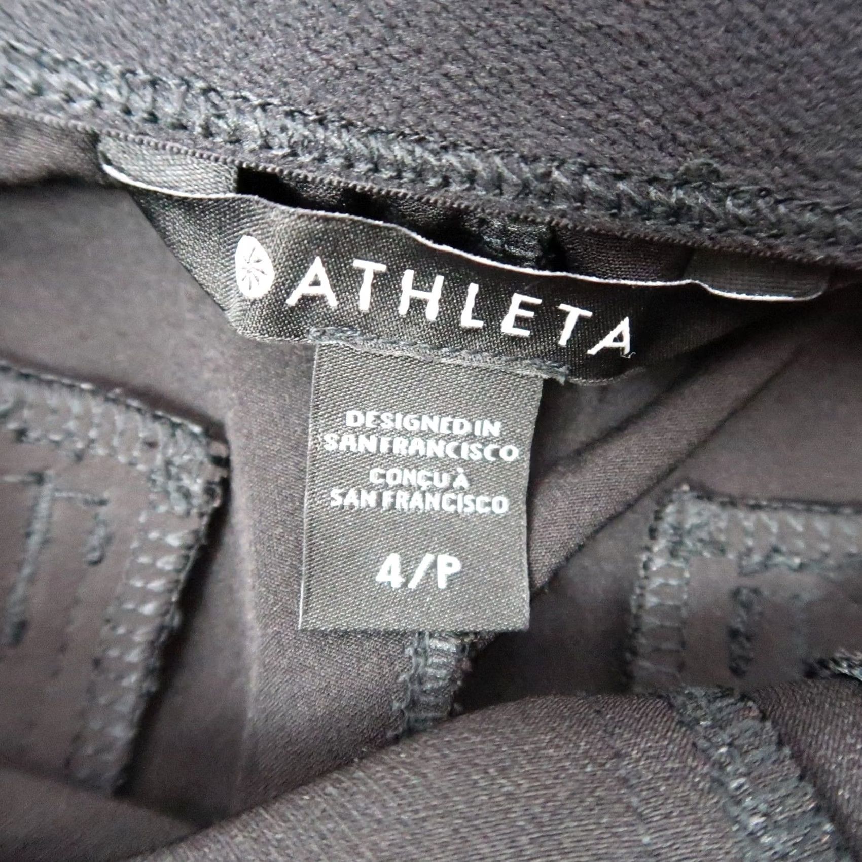 Athleta Athleta Black Pull-On Cargo Pants 4 Women Jogger Pants Regular Size 4 Black Activewear Women Size 27" / US 4 / IT 40 - 4 Thumbnail