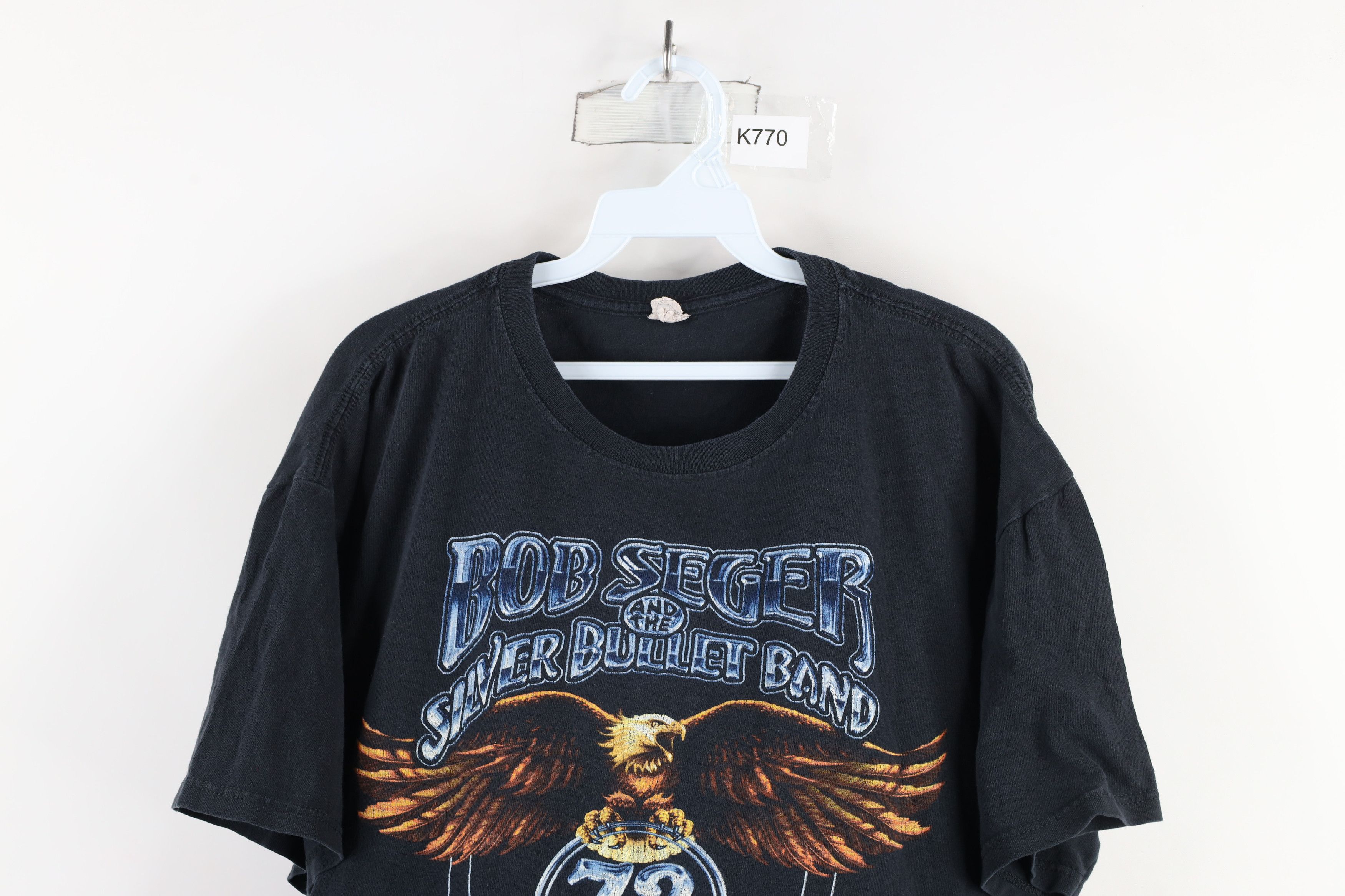 Vintage Vintage Y2K Seger And The Silver Bullet Band T-Shirt Black Size US XL / EU 56 / 4 - 2 Thumbnail