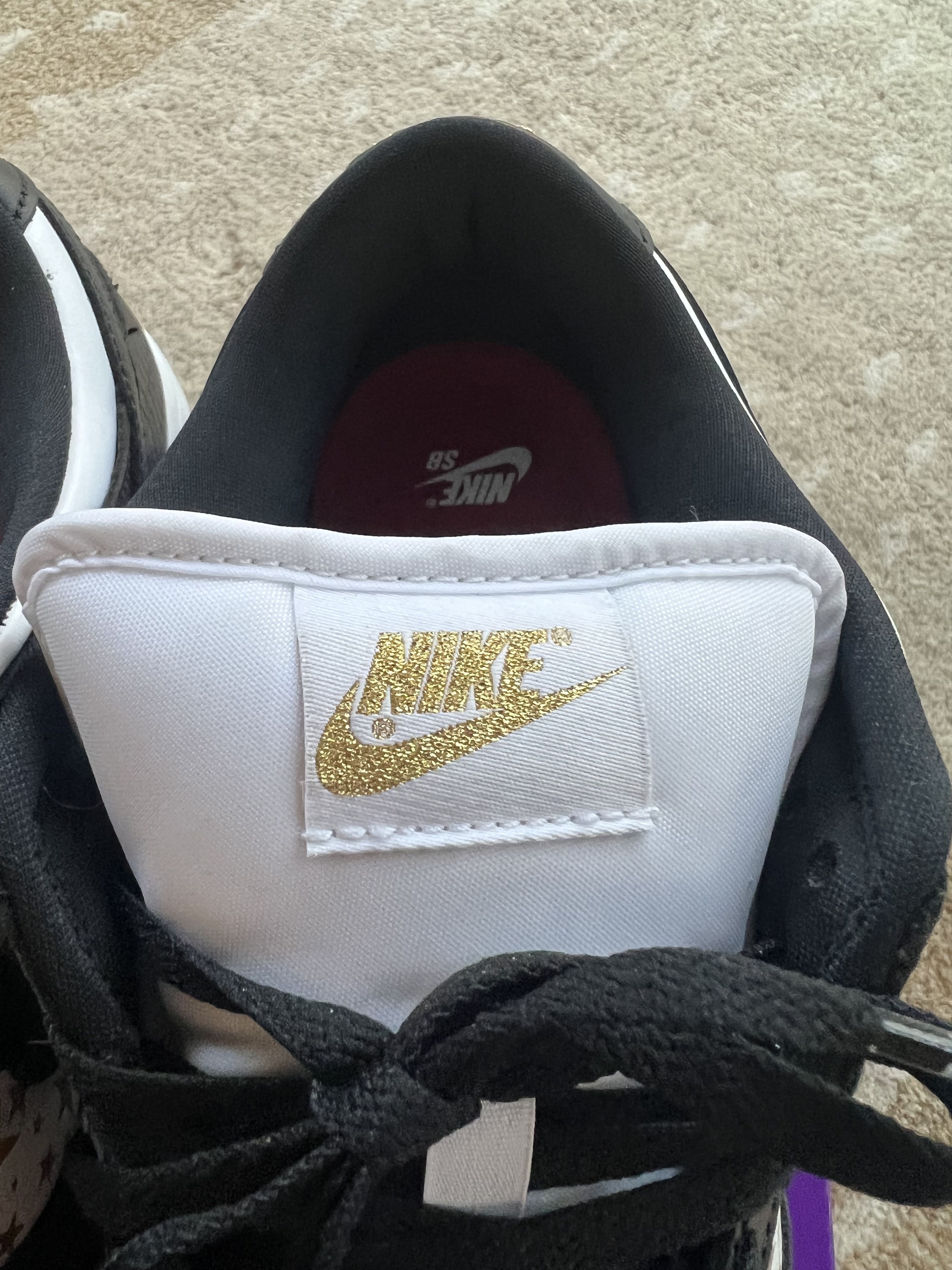 Nike × Supreme Nike SB Dunk Low Supreme Stars Black Size US 11 / EU 44 - 17 Thumbnail
