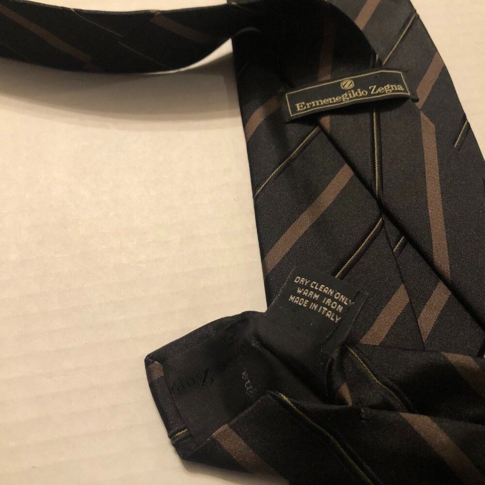 Ermenegildo Zegna ermenegildo Zegna men's new silk tie width:4" LENGTH:58" Size ONE SIZE - 8 Thumbnail