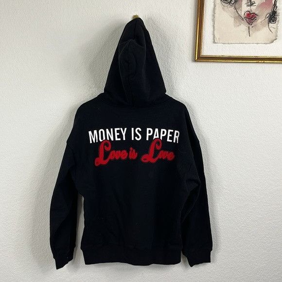 Other Black Hoodie by Mr. Enjoy Da Money Money is Paper Kangaroo P Size US M / EU 48-50 / 2 - 8 Thumbnail
