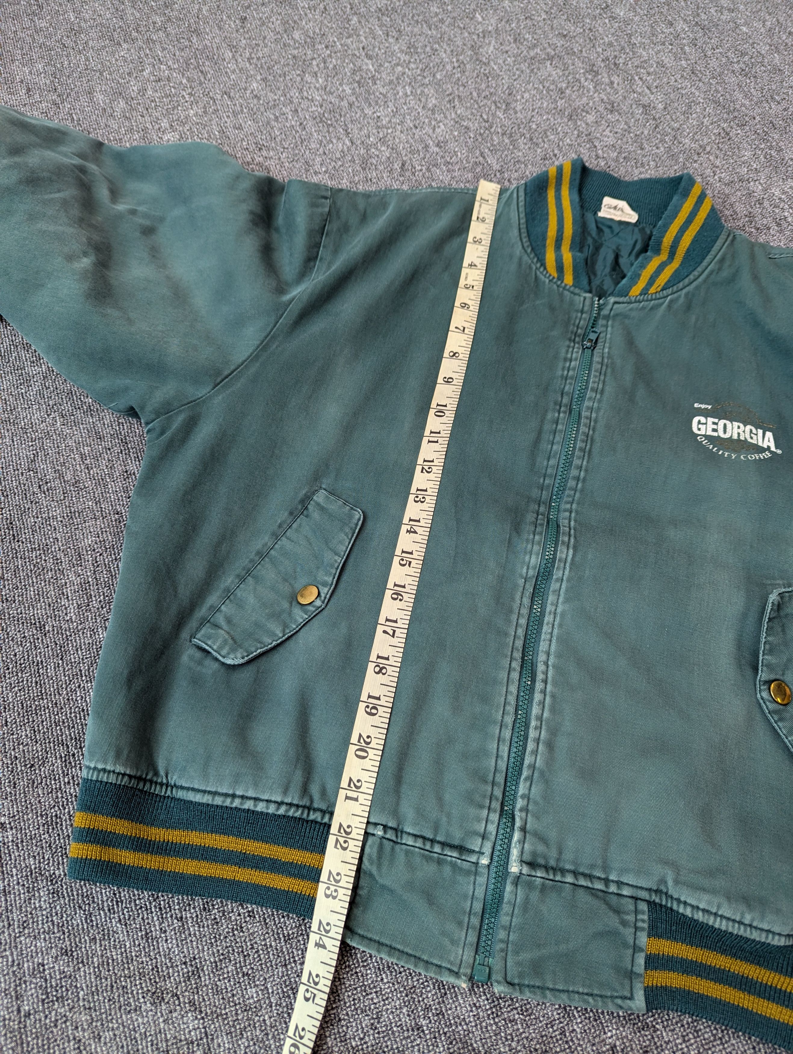 Other Vintage 90s Georgia Quality Coffe By Coca Cola Bomber Jacket Size US L / EU 52-54 / 3 - 15 Thumbnail