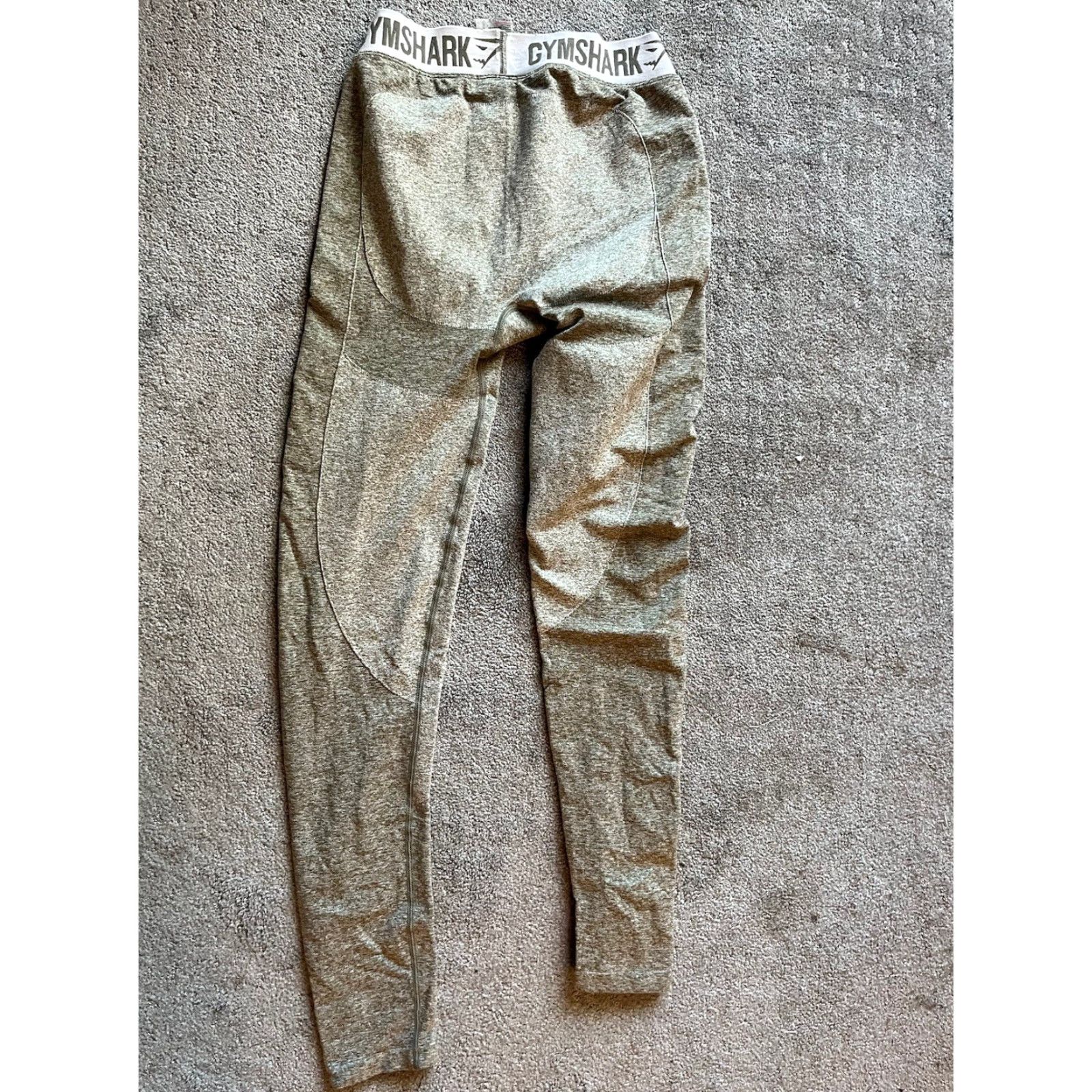 Gymshark Gymshark Green Compression Leggings Women’s Large Activewear Size 36" / US 14 / IT 50 - 3 Thumbnail