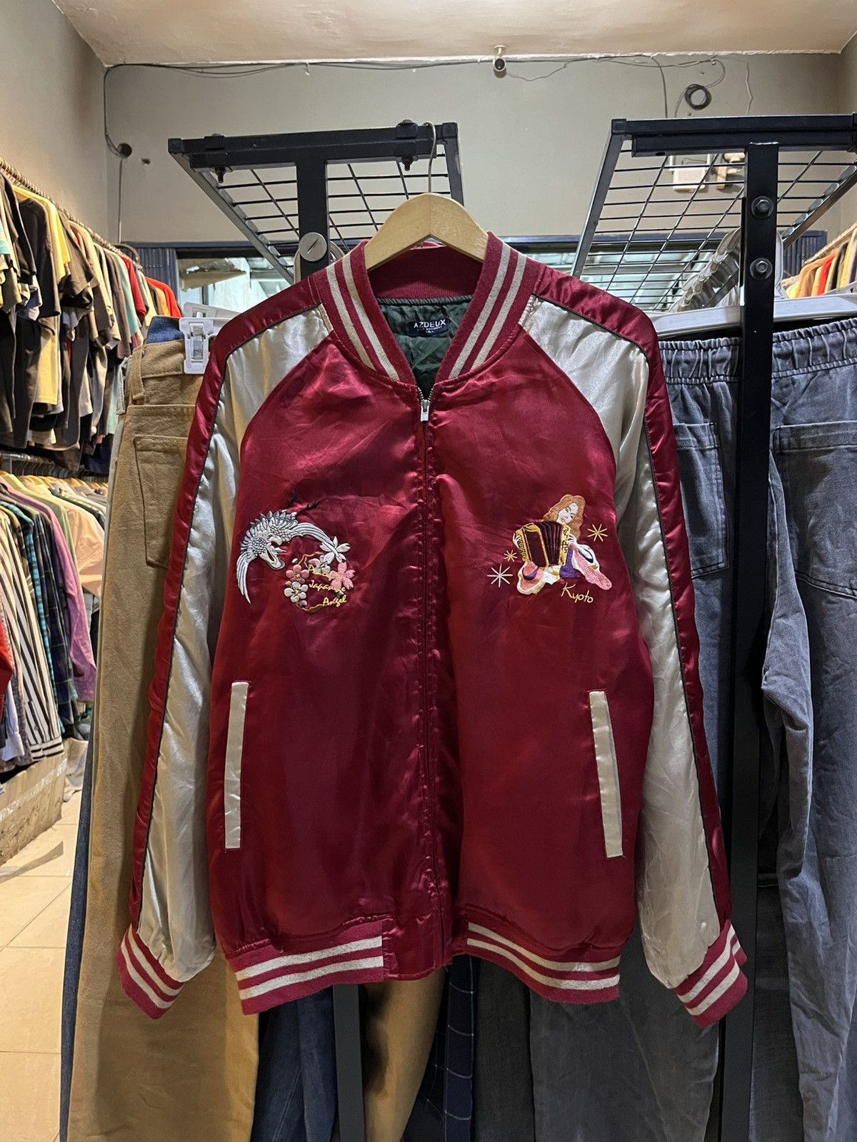 Japanese Brand Vintage sukajan azdeux jacket Size US L / EU 52-54 / 3 - 3 Thumbnail