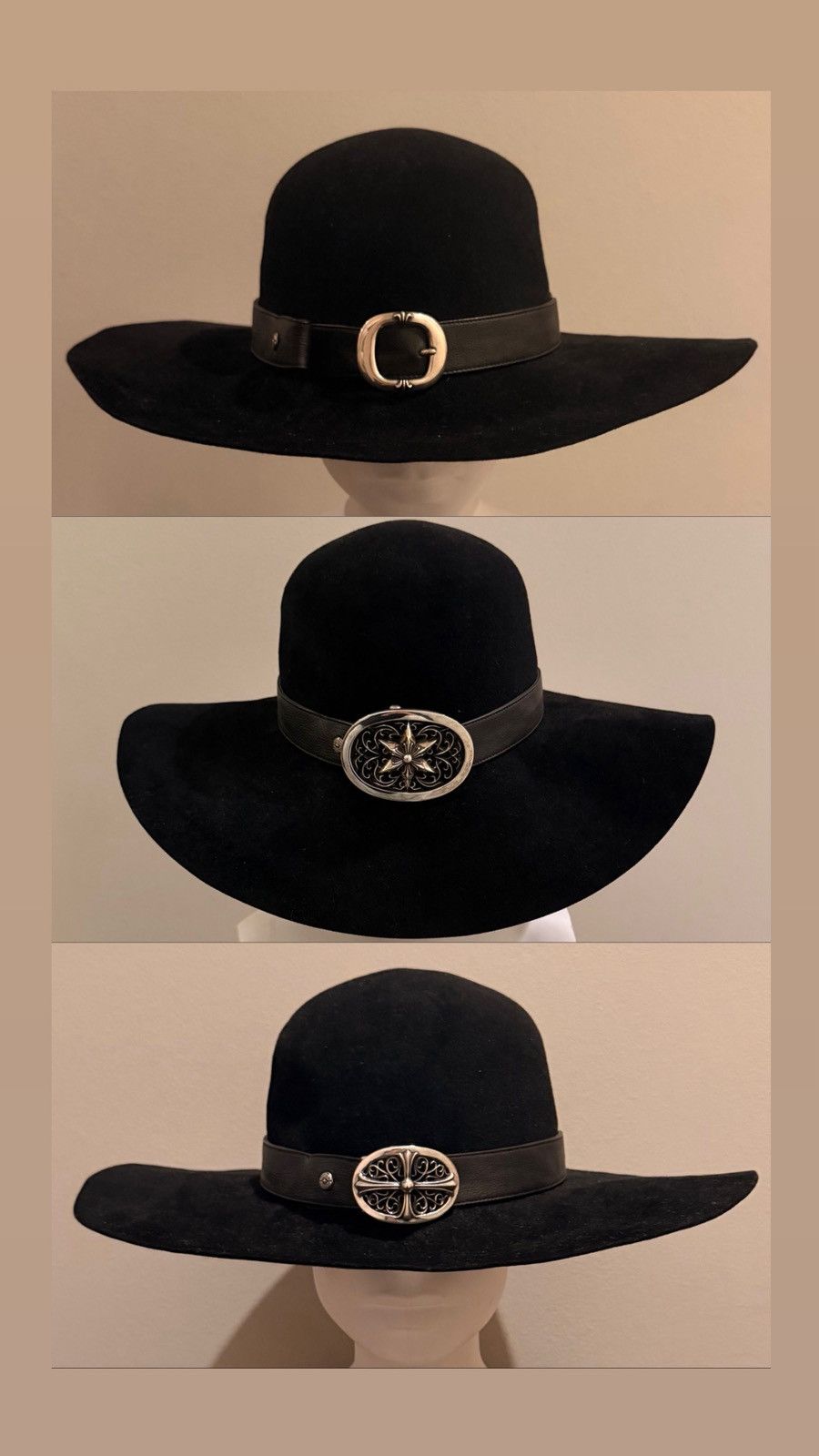 Chrome Hearts Chrome Hearts Belt Strap Beaver Felt Hat Size ONE SIZE - 11 Thumbnail