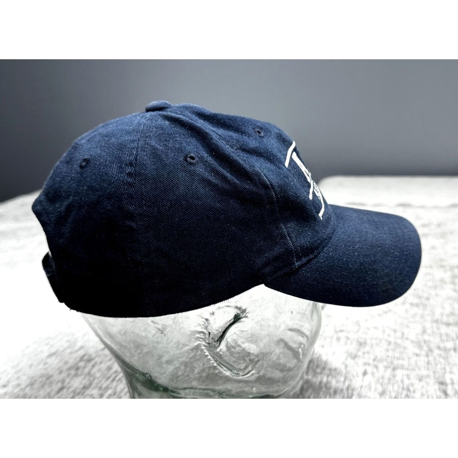 Vintage VINTAGE Alpha Delta Pi Hat Cap Strap Back One Size Blue Womens Sorority Greek College Size ONE SIZE - 5 Thumbnail