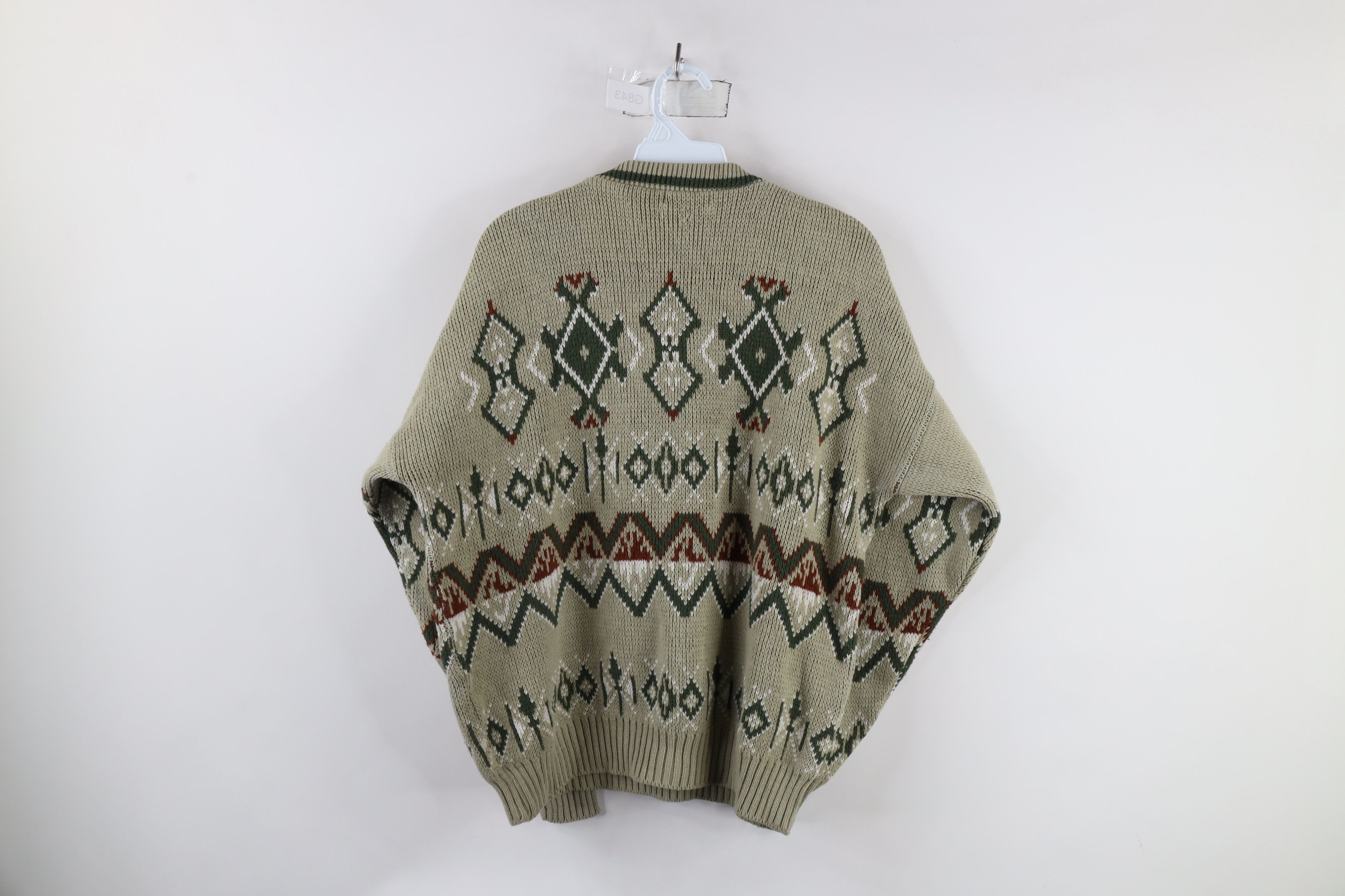Vintage Vintage 70s Streetwear Fair Isle Knit Crewneck Sweater USA Size US L / EU 52-54 / 3 - 6 Thumbnail