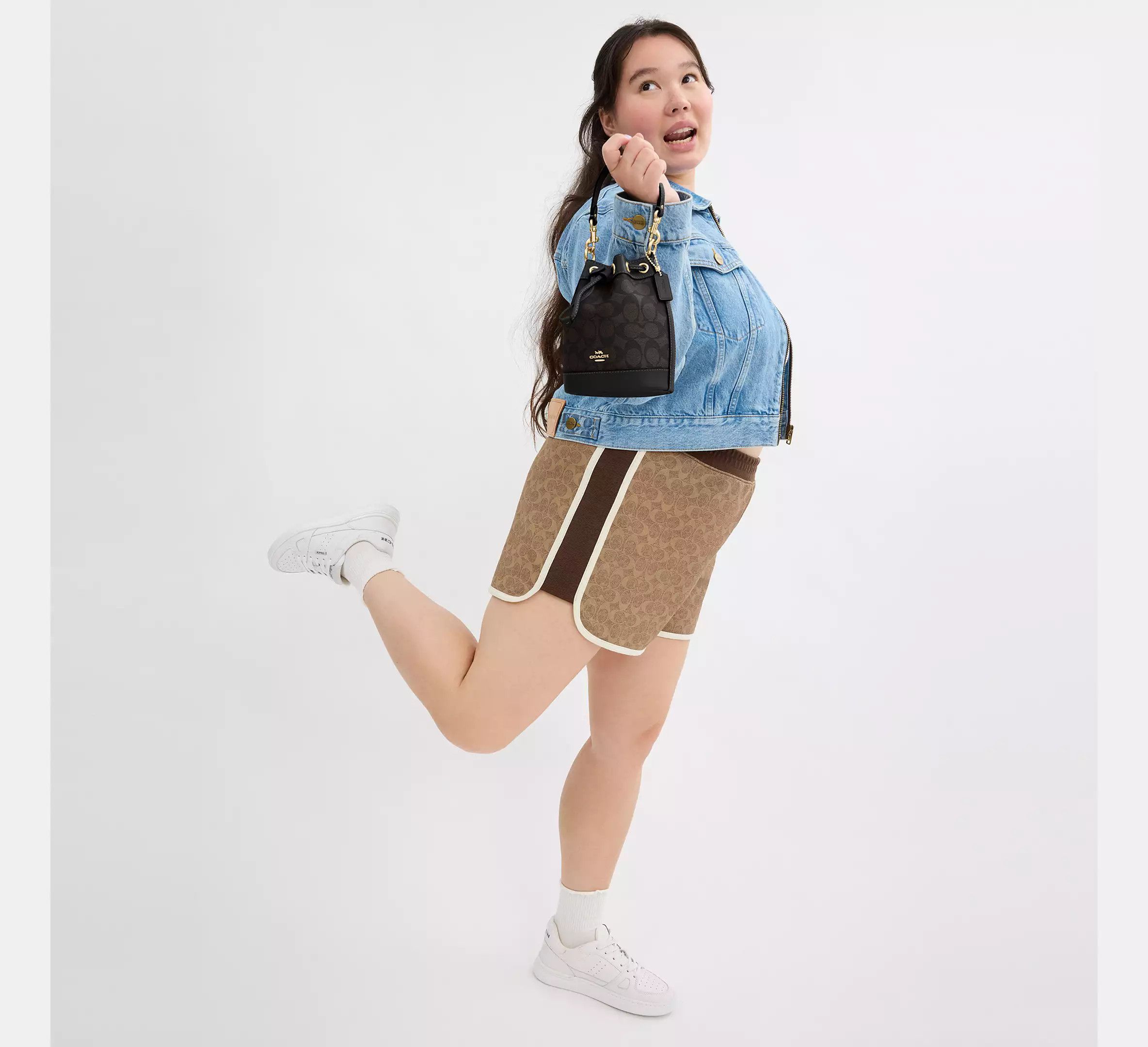 Coach Mini Bucket Bag In Signature Canvas CW299 Size ONE SIZE - 8 Thumbnail
