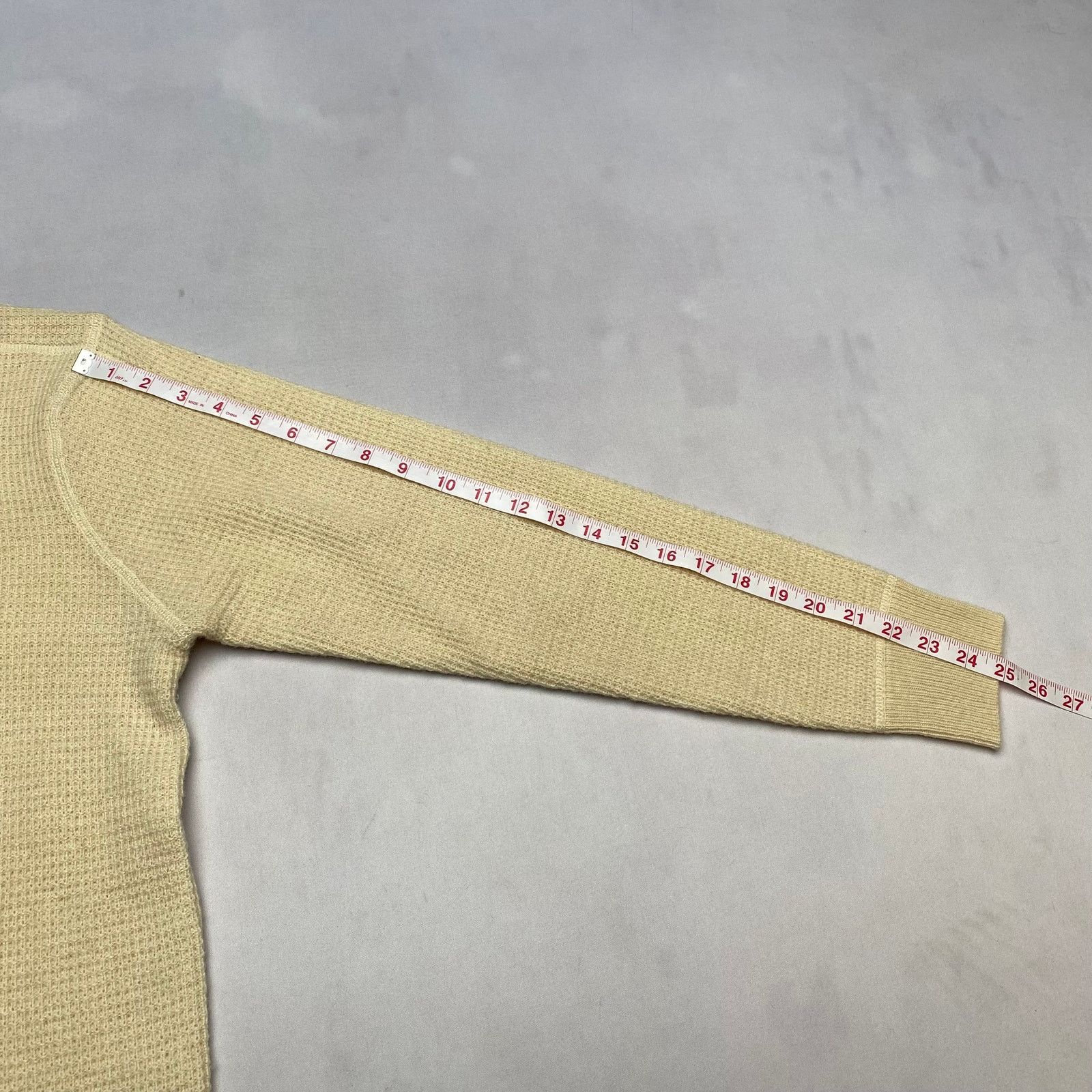 Schott Schott Button Henley Wool Waffle Thermal Sweater Men's M Size US M / EU 48-50 / 2 - 8 Thumbnail