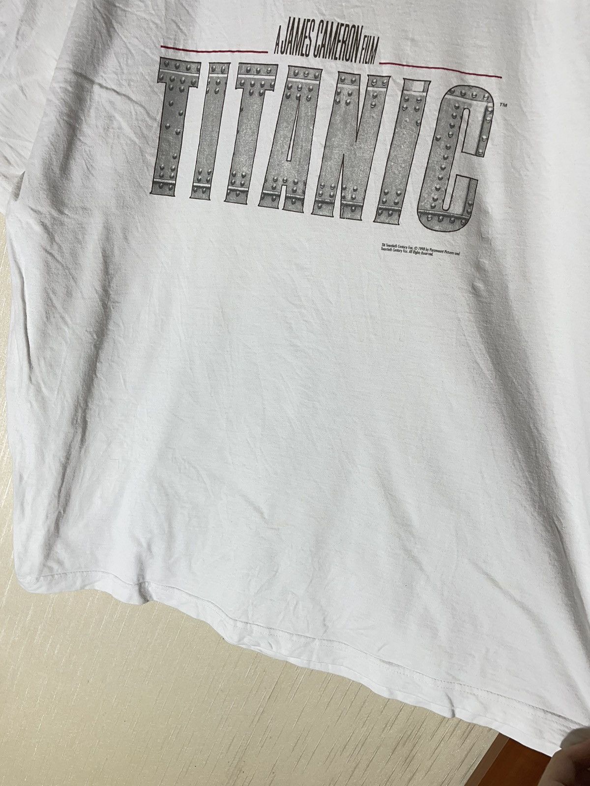Vintage Titanic 1998 vintage movie streetwear T shirt Size US XL / EU 56 / 4 - 7 Thumbnail