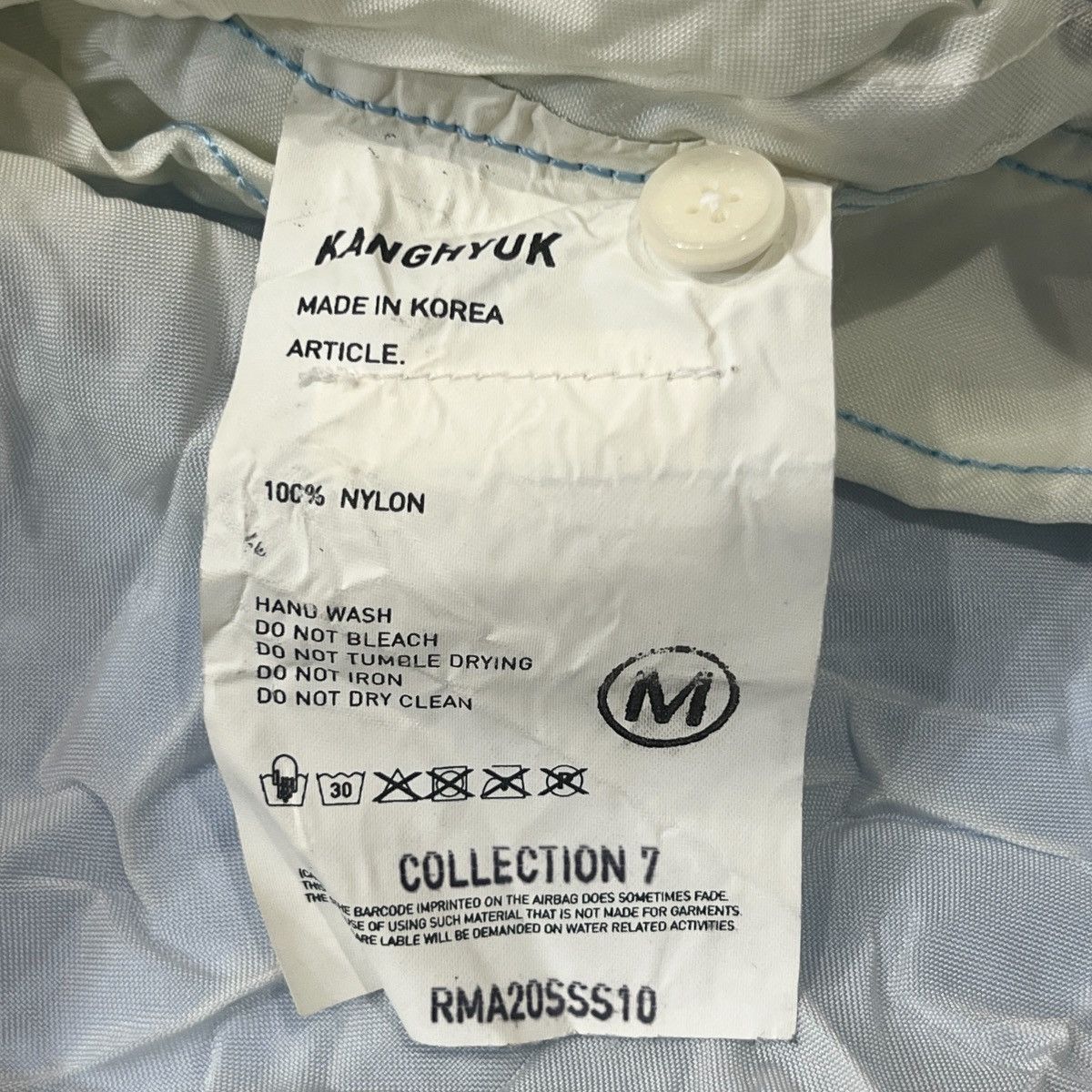 KANGHYUK 2020 COLLECTION 7 Crinkled Nylon Airbag Shirt