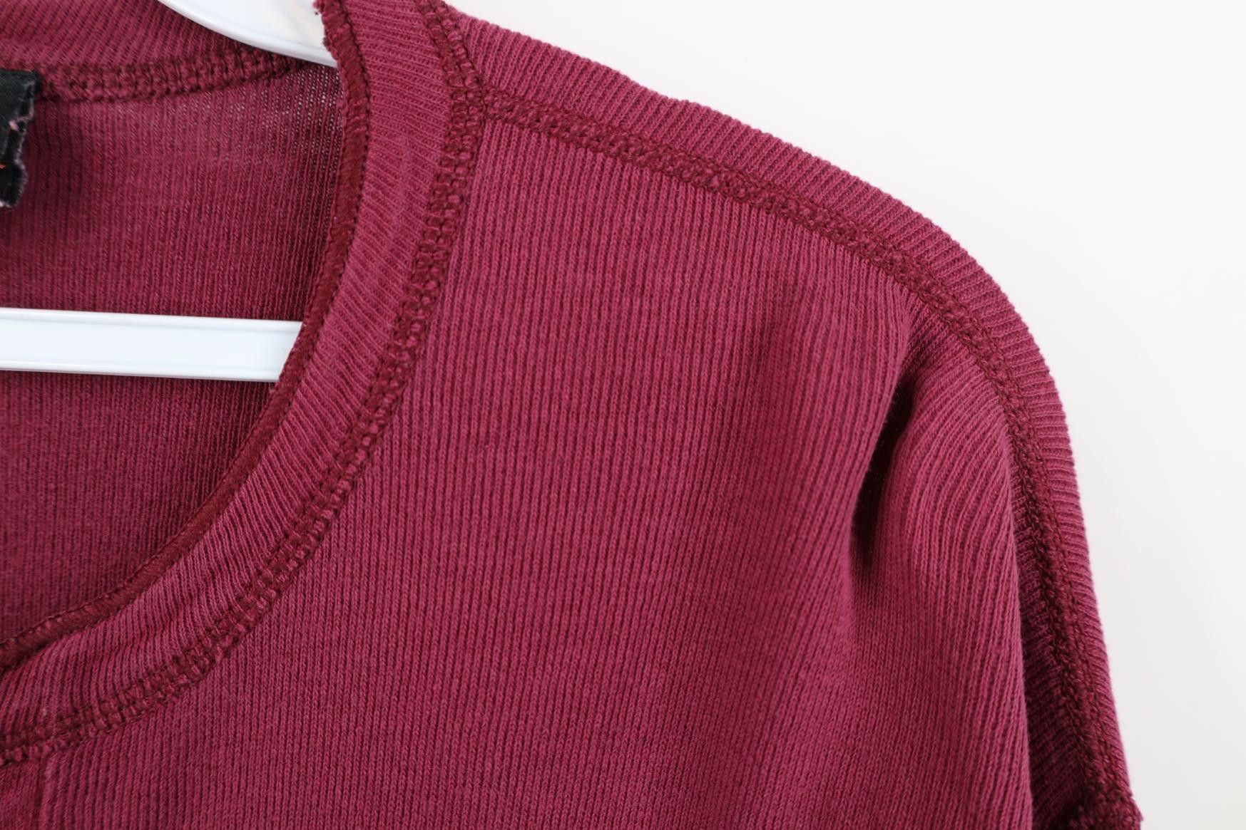 Harley Davidson Vintage 90s Harley Davidson Ribbed Knit Henley T-Shirt USA Size US L / EU 52-54 / 3 - 14 Thumbnail