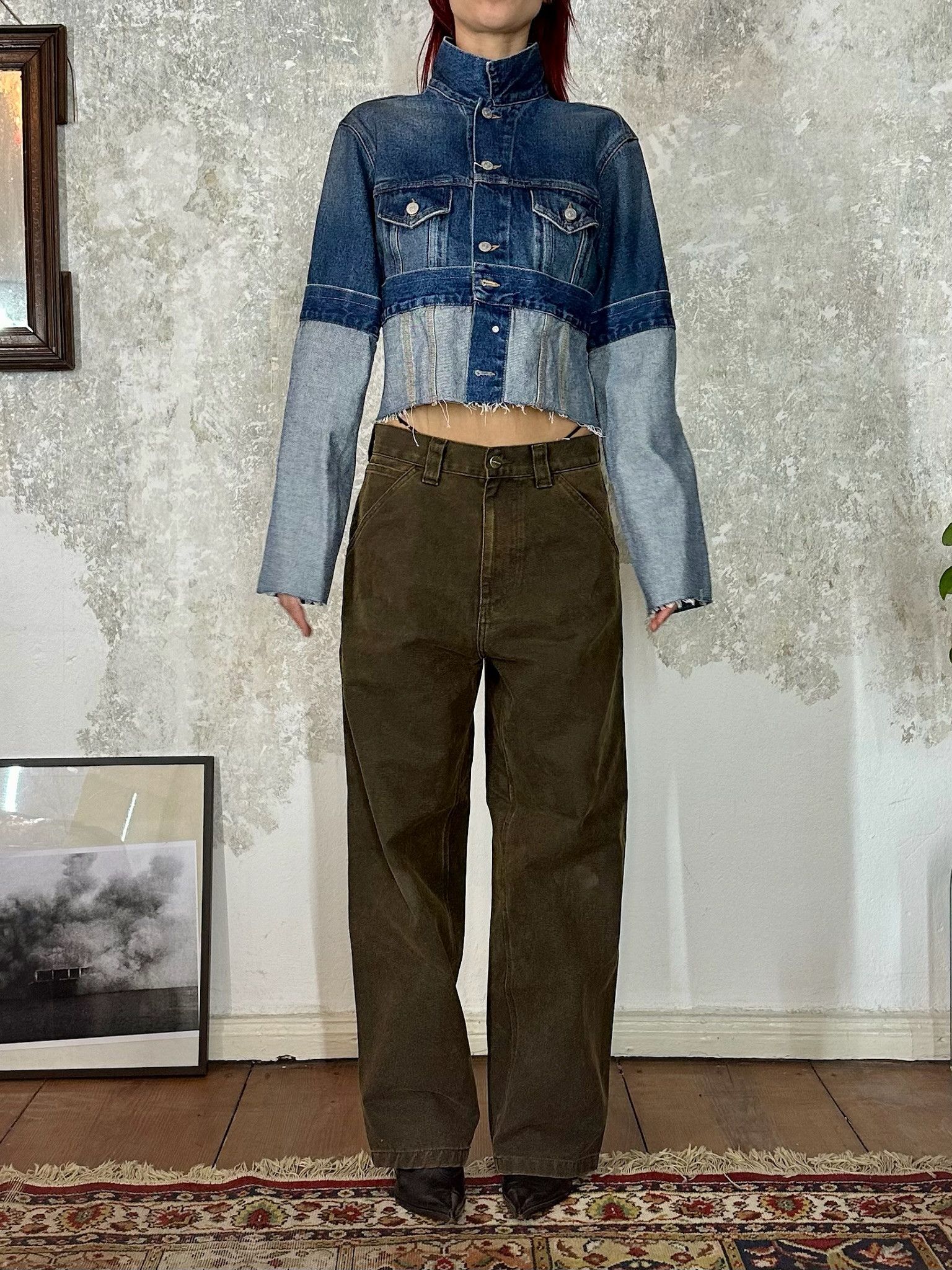 Maison Margiela MM6 Maison Margiela Cropped Denim Jacket Size M / US 6-8 / IT 42-44 - 1 Thumbnail