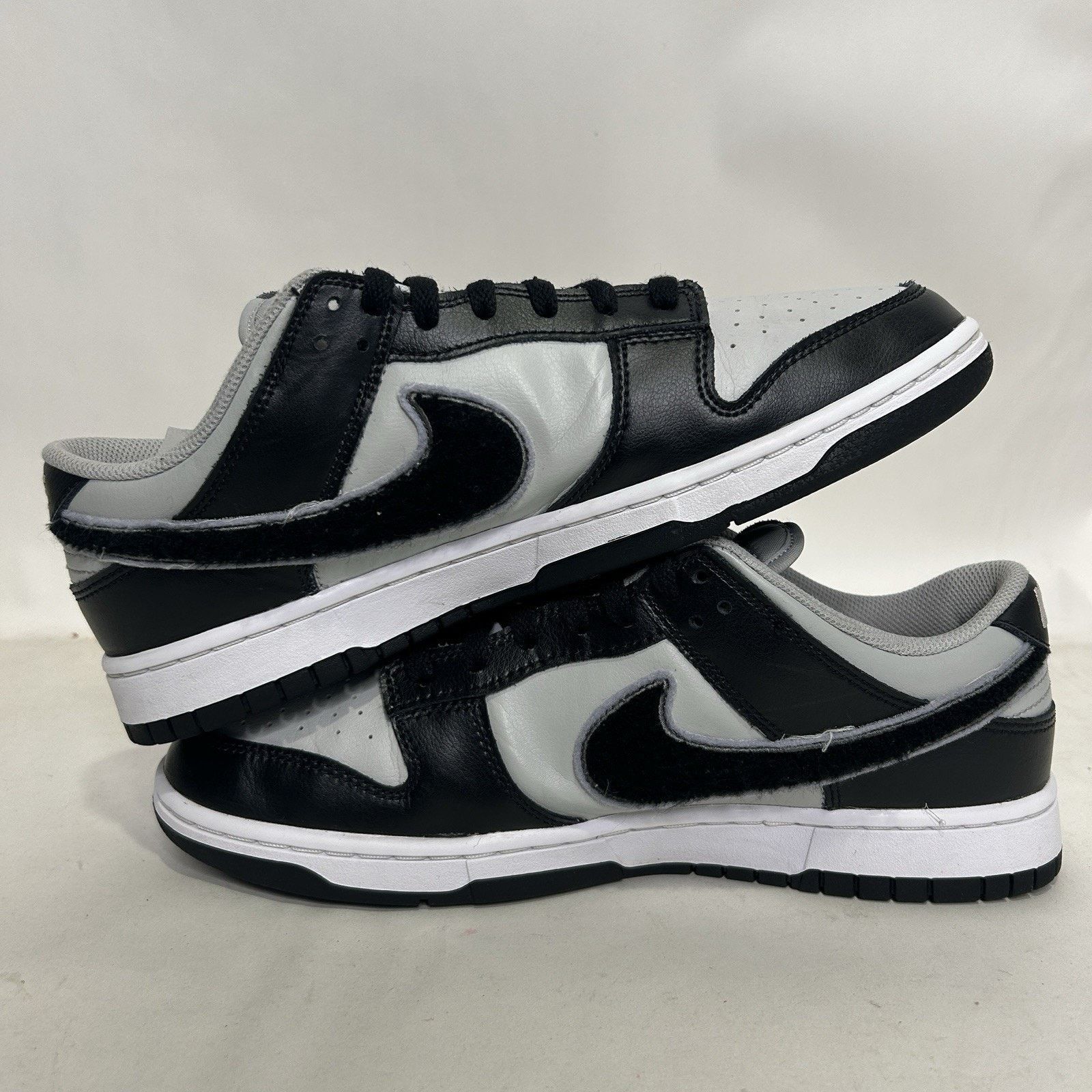 Nike Nike Dunk Low Retro Chenille Swoosh “Black Grey” Size US 10.5 / EU 43-44 - 3 Thumbnail