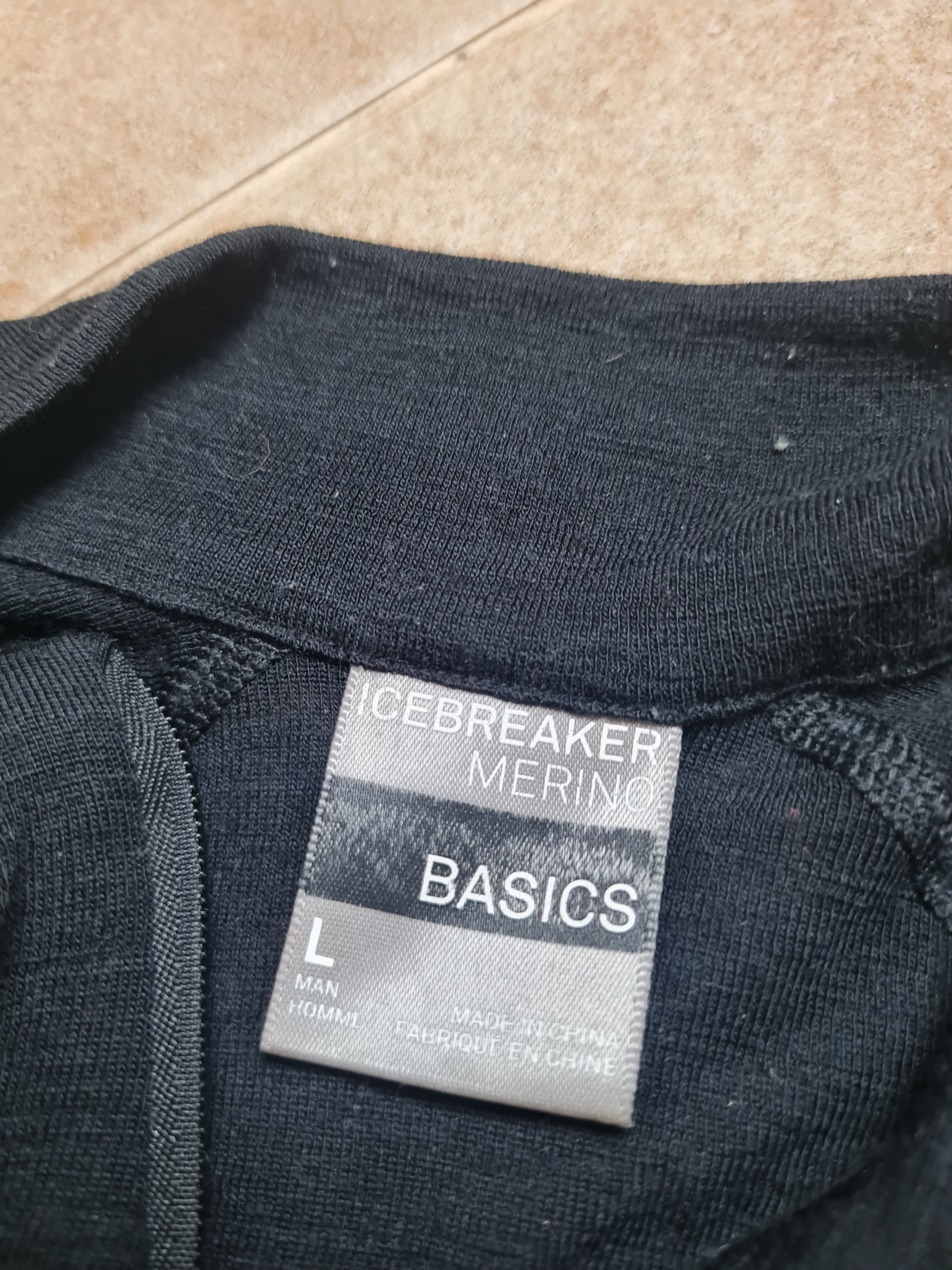 Icebreaker Trekking Icebreaker Wool Elemental Long Sleeve Black Merino Size US L / EU 52-54 / 3 - 17 Thumbnail