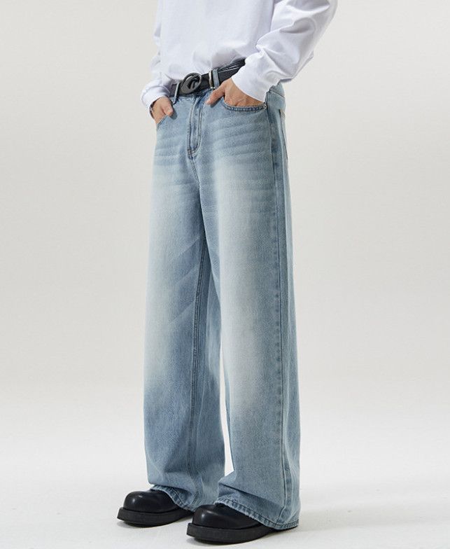 Japanese Brand American-style oversized loose straight-leg flared jeans Size US 32 / EU 48 - 2 Thumbnail