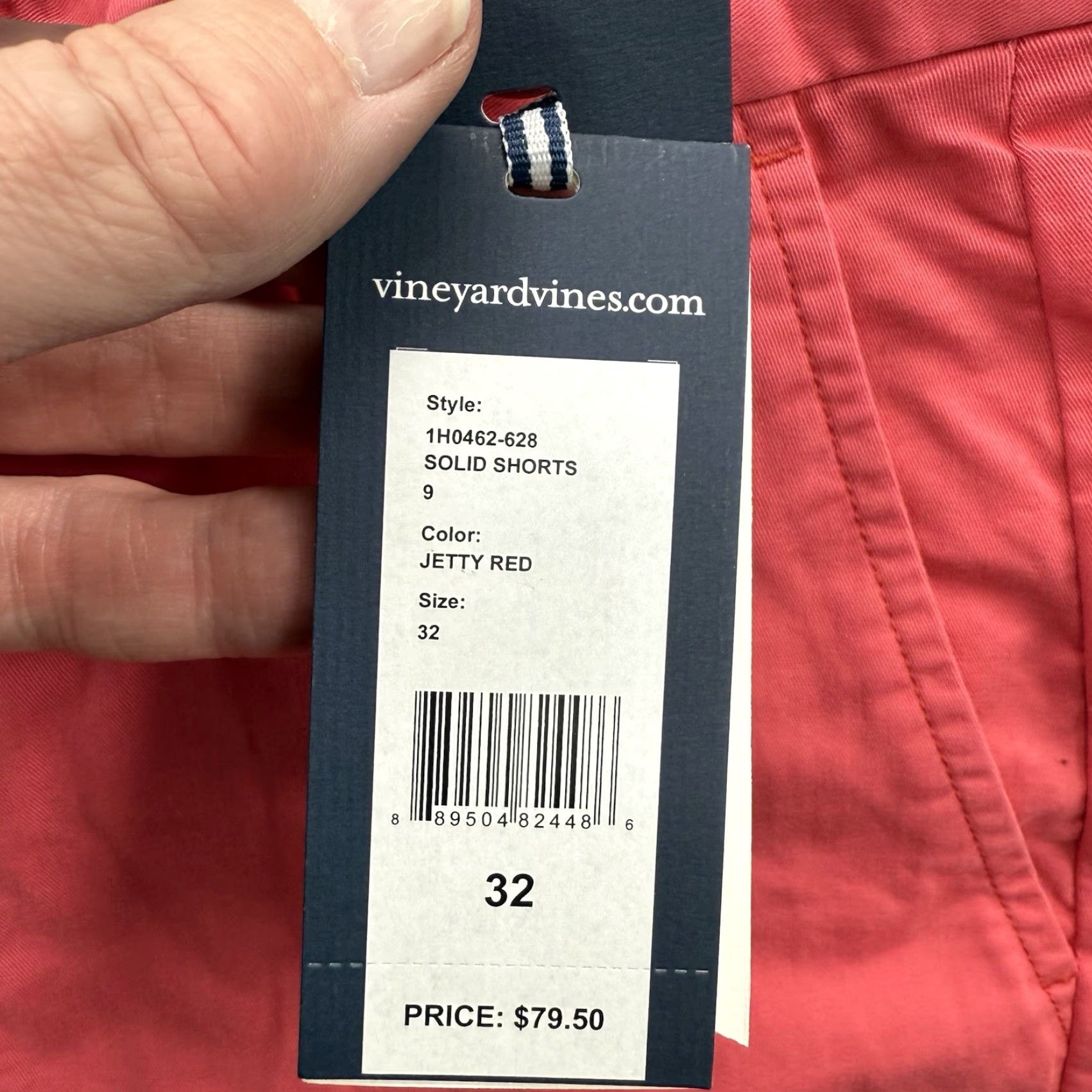 Vineyard Vines Vineyard Vines Breaker Shorts Men 32 Jetty Red Cotton Preppy Golf Golfing Chino 5-Pocket Regular Front Flat 9in Inseam Summer Spring Fall Mens Size US 32 / EU 48 - 5 Thumbnail
