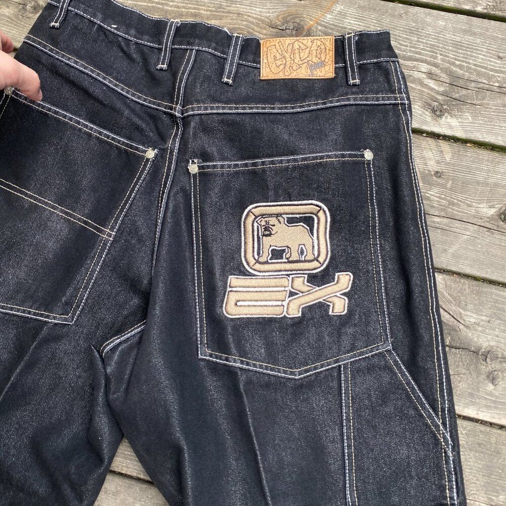 Vintage Vintage 90s Y2K EXCO Bulldog Embroidered Jeans Size 32 Size US 32 / EU 48 - 8 Thumbnail