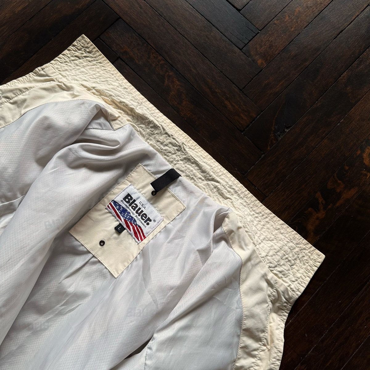 Other Blauer U.S.A. Womens Beige Button Front Utility Field Jacket Size M / US 6-8 / IT 42-44 - 6 Thumbnail