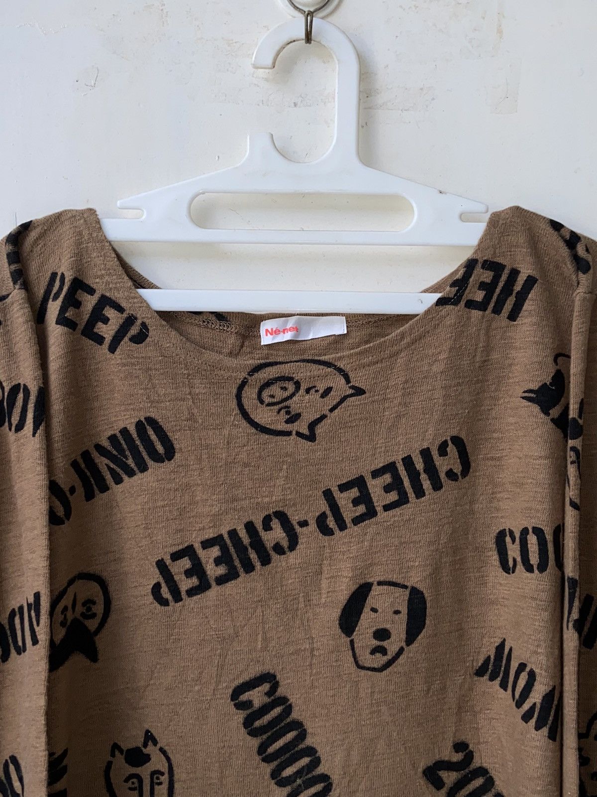 Issey Miyake × Japanese Brand × Ne-Net NE-NET Brown T-Shirt Size US XXL / EU 58 / 5 - 13 Thumbnail