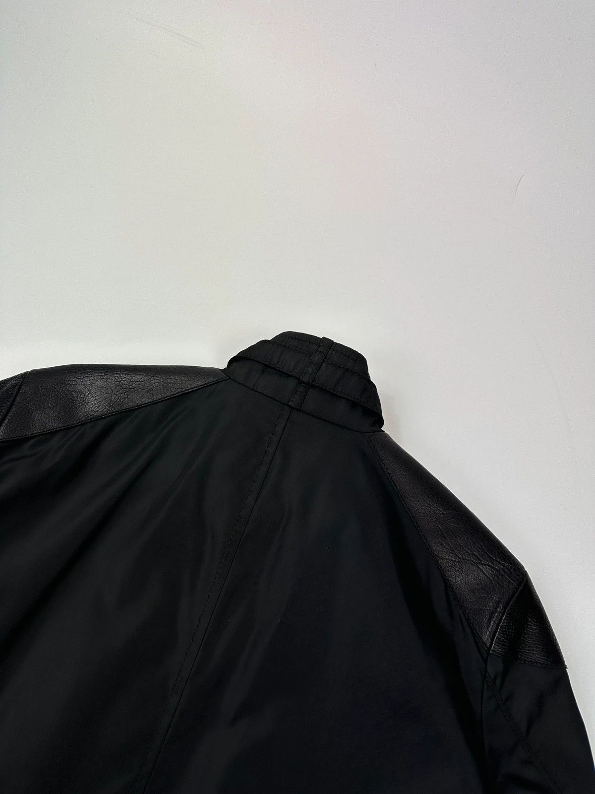 Prada Prada Milano Black Nylon & Leather Cargo Pockets Long Jacket Size M / US 6-8 / IT 42-44 - 6 Thumbnail