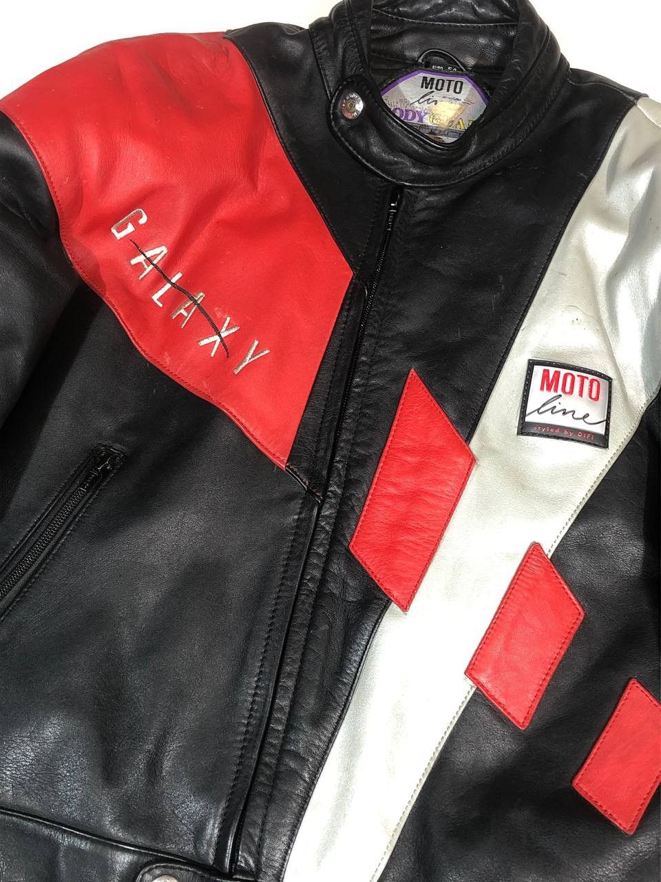 Japanese Brand Moto Line Galaxy Racing Moto Leather Jacket Vintage Size US L / EU 52-54 / 3 - 7 Thumbnail