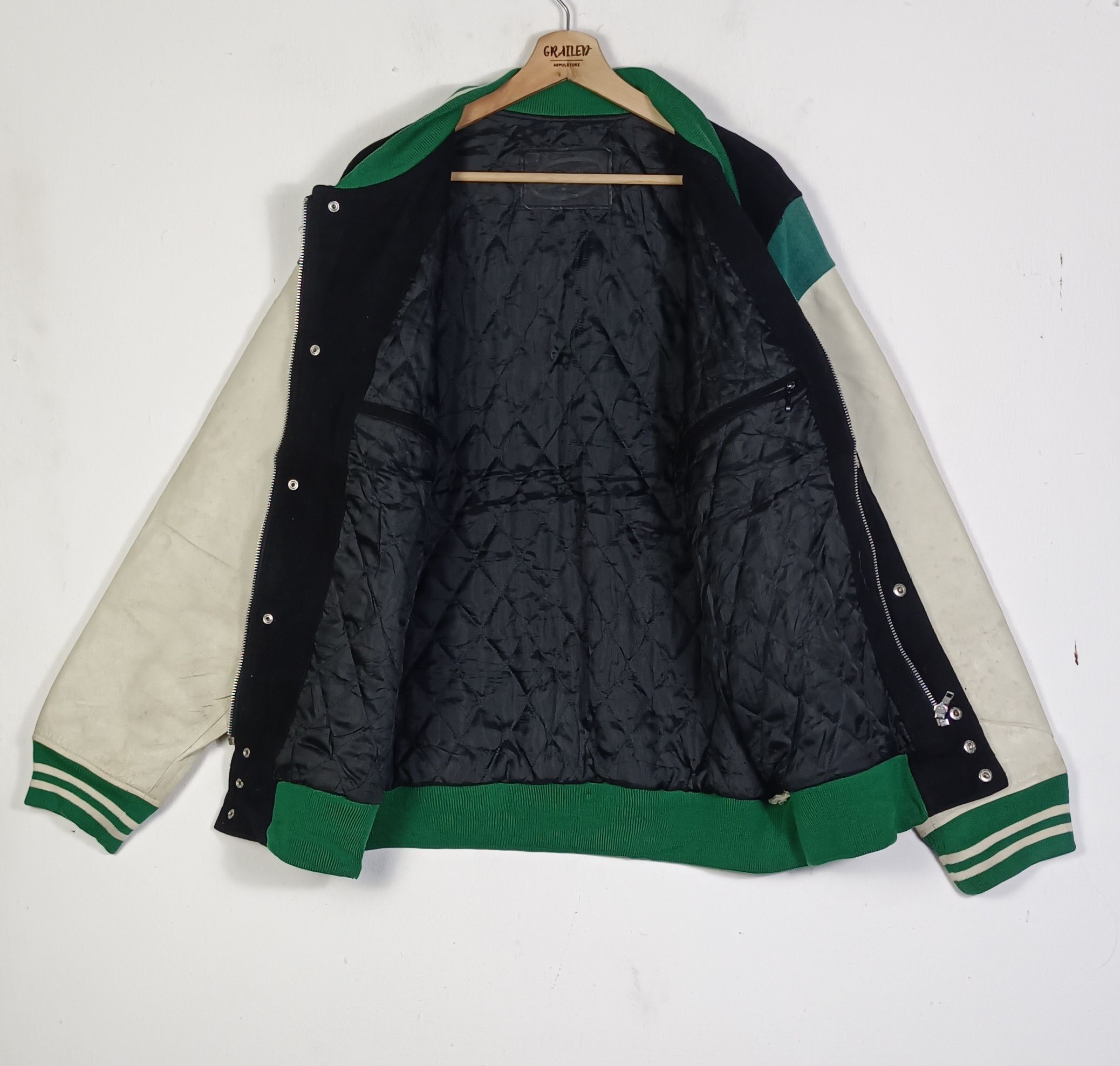 MasterPiece Vintage Masterpiece Varsity Jacket Leather Sleeve Size US XL / EU 56 / 4 - 3 Thumbnail