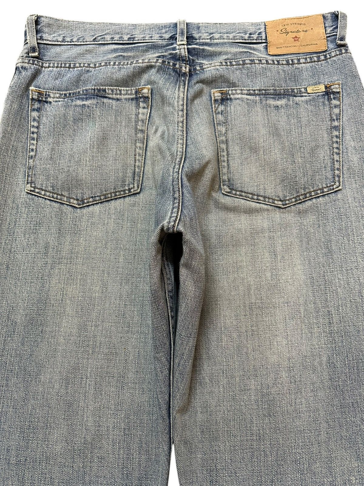 Levi's Vintage 90s Levis Signature Faded Wash Distress Baggy Jeans Size US 34 / EU 50 - 5 Thumbnail