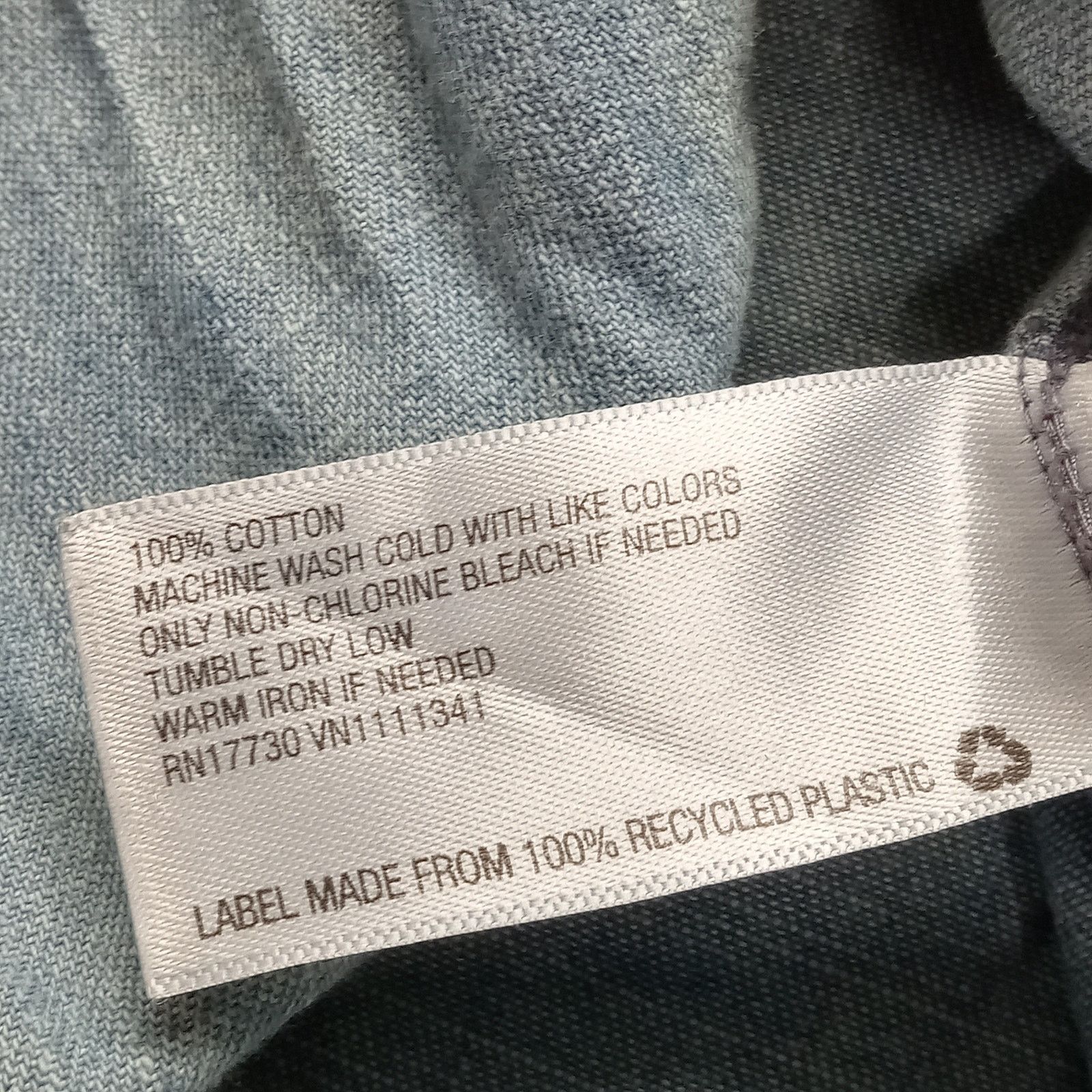 Merona Merona Chambray Denim Shirt XS Women's Long Sleeve Cotton Size XS / US 0-2 / IT 36-38 - 4 Thumbnail