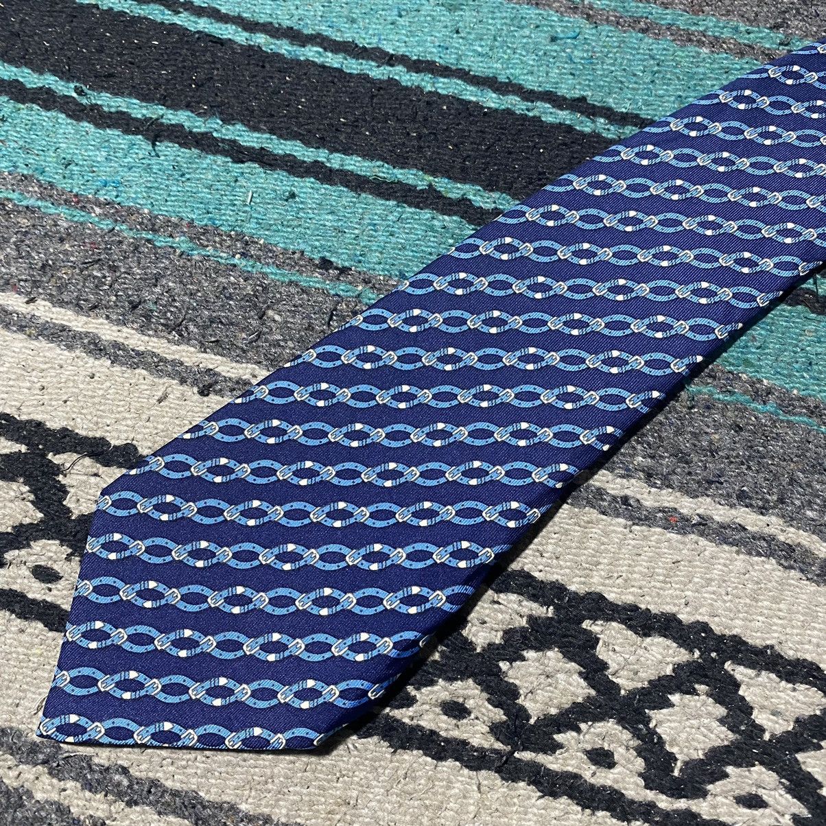 Hermes Hermes Chain Pattern Tie Size ONE SIZE - 3 Thumbnail