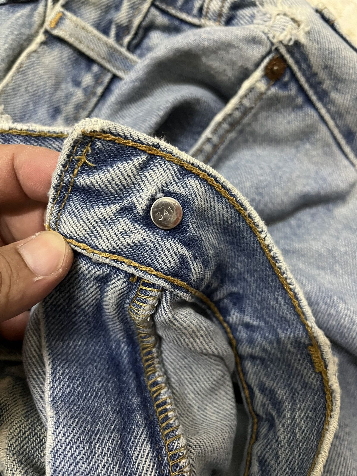 Levi's Rare Vintage Levi’s 517 Light Blue Faded Distressed Size US 35 - 6 Thumbnail