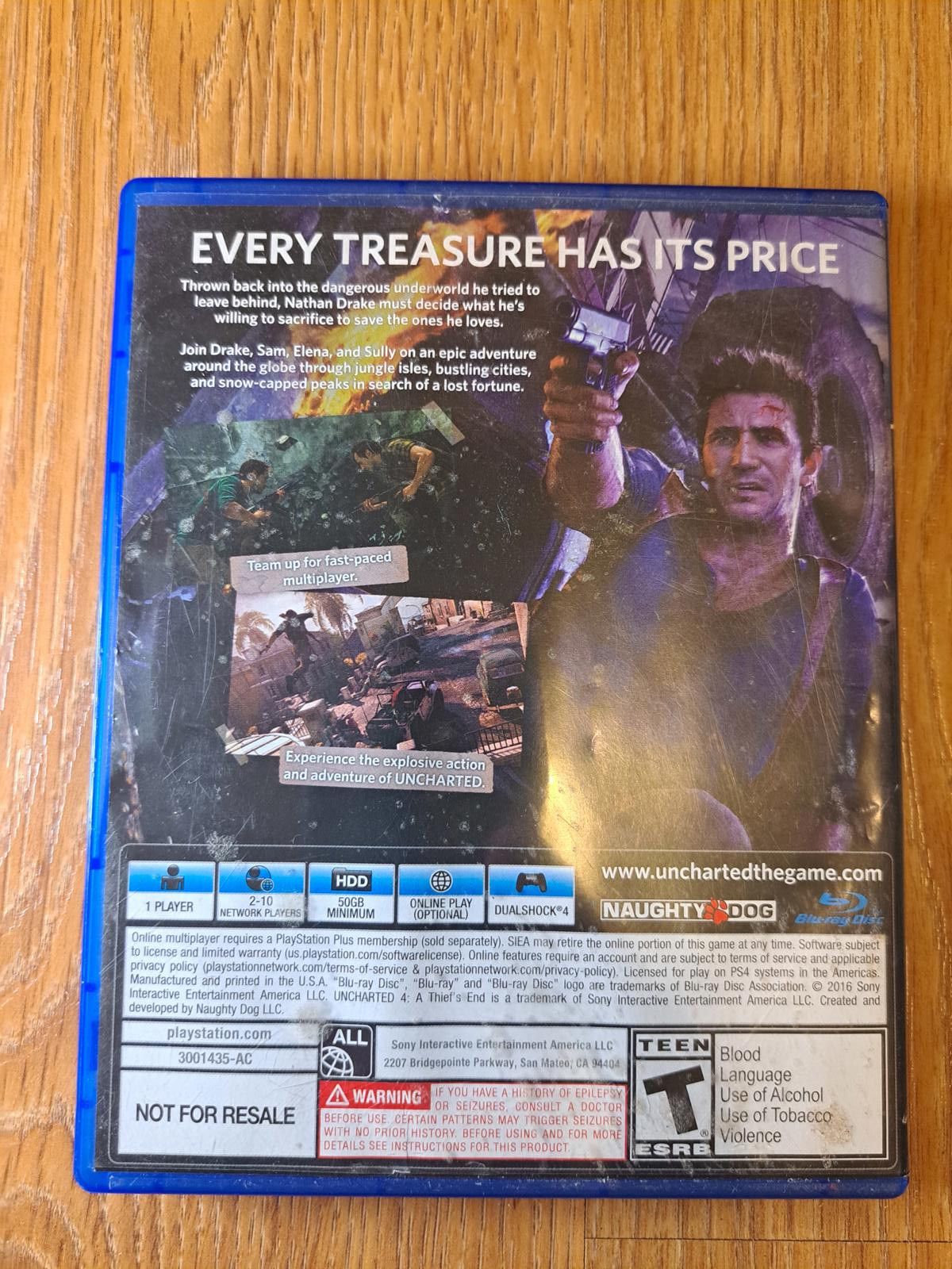 Sony Uncharted 4: A Thief's End for PS4 Playstation 4 Size ONE SIZE - 2 Thumbnail