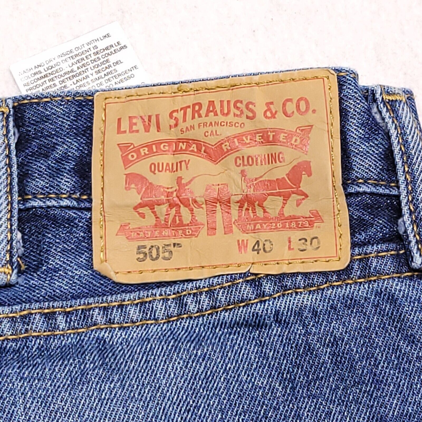 Levi's Levi's 505 Casual Button Zip Denim Jeans Men Size 40x30 Blue Size US 40 / EU 56 - 11 Thumbnail