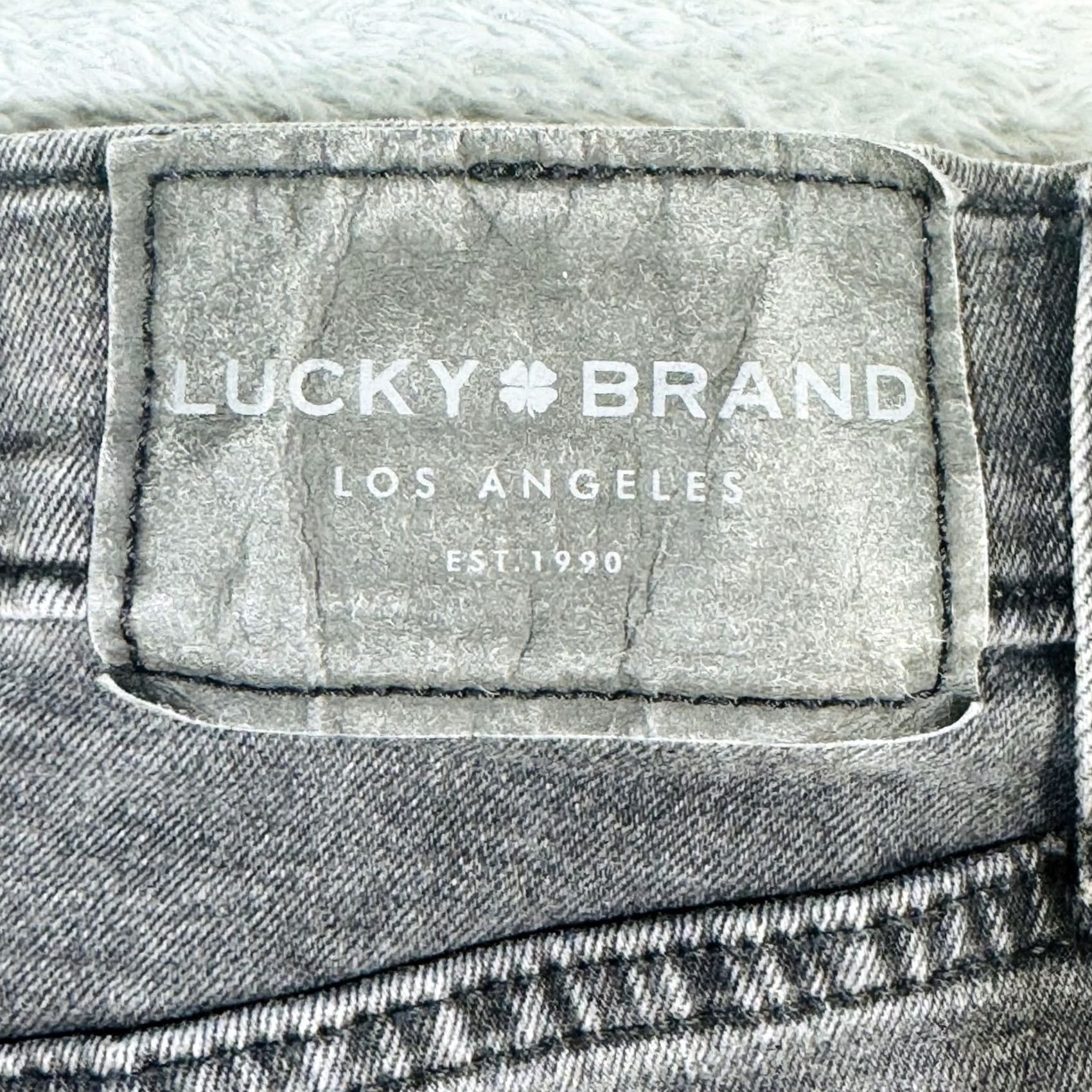 Lucky Brand Lucky Brand Mens Jeans 36x32 Gray Charcoal Wash Slim Skinny Zip Fly Size US 36 / EU 52 - 7 Thumbnail