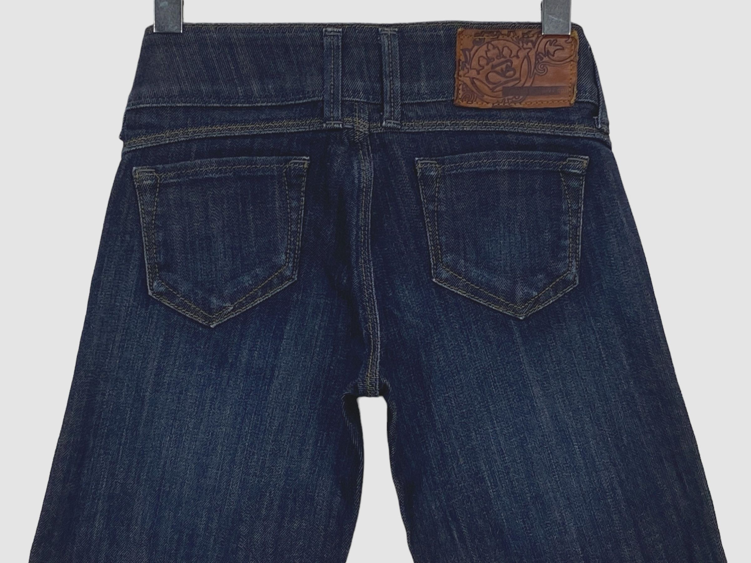 Japanese Brand Brappers Flare Denim Jeans Distressed Bootcut Jeans Size 26" / US 2 / IT 38 - 5 Thumbnail