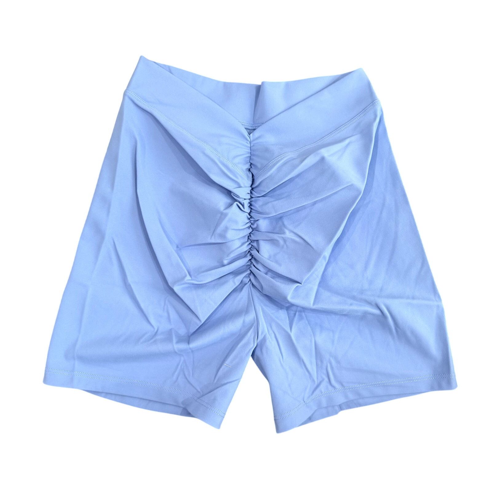 Shein No Front Seam V Butt Ruched Active Shorts in Blue, Size S Size 26" / US 2 / IT 38 - 2 Thumbnail