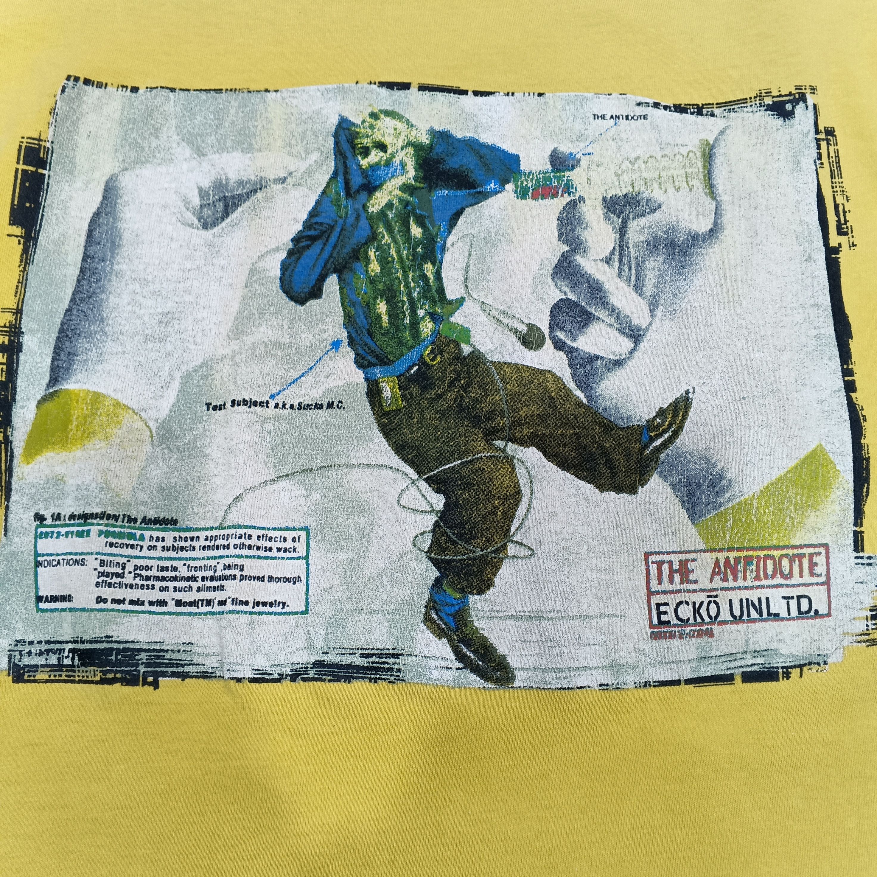 Ecko Unltd. Vintage y2k Ecko Unltd " The Antidote " Photo Tee Size US XL / EU 56 / 4 - 2 Thumbnail