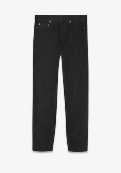 image of Saint Laurent Paris Oc11Z0124 Carrot-Fit Jeans In Used B=Black Denim In Black, Men's (Size 32)