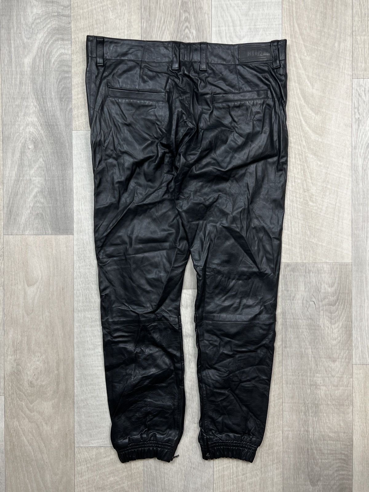 Kith KITH Made in USA Cowhide Leather Pants (Y0263) Size US 33 - 10 Thumbnail