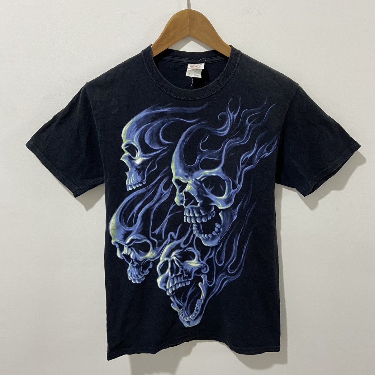 Vintage VTG skull shirt Size US S / EU 44-46 / 1 - 1 Thumbnail