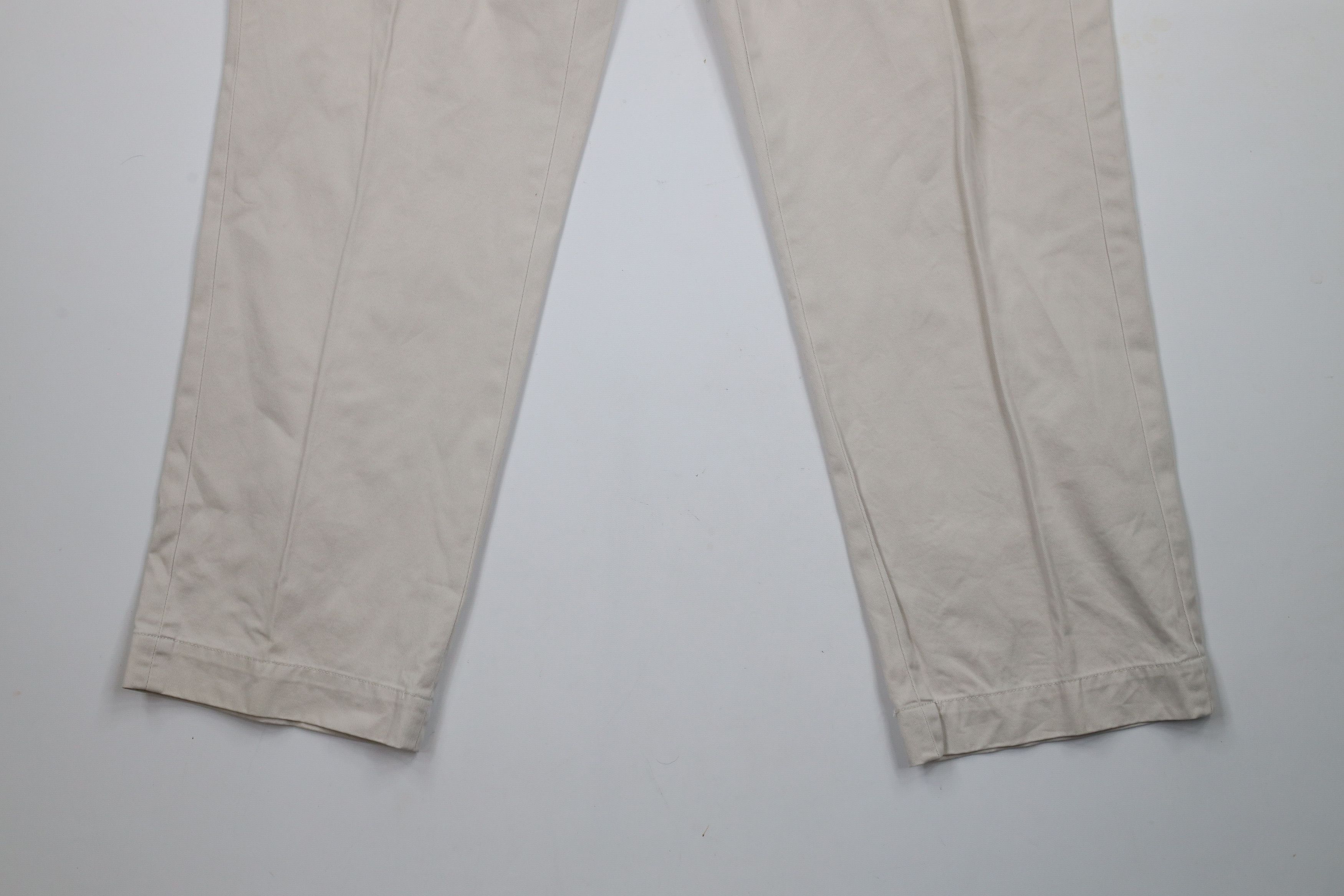 Ralph Lauren × Vintage Vintage 90s Ralph Lauren Wide Leg Chino Pants Beige Cotton Size US 38 / EU 54 - 4 Thumbnail