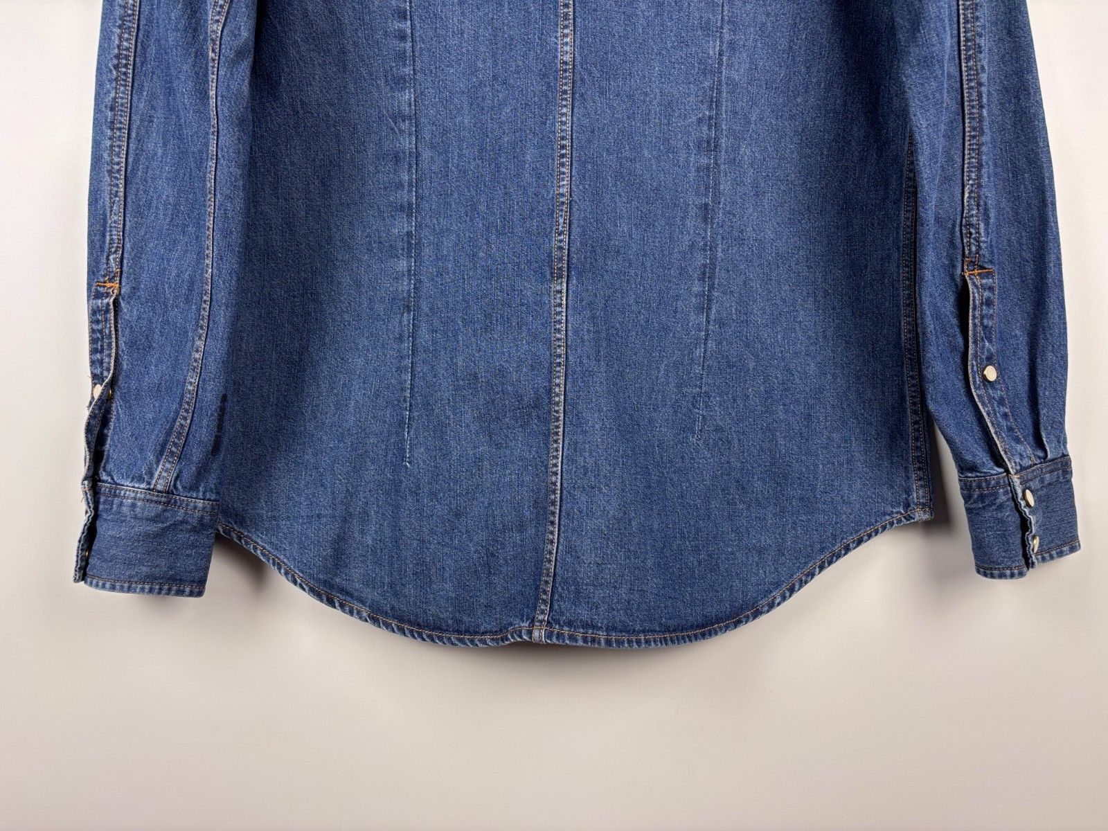 G-Star G-Star Raw Landoh Slim Denim Shirt Pearl Snap Blue Size M Size US M / EU 48-50 / 2 - 7 Thumbnail