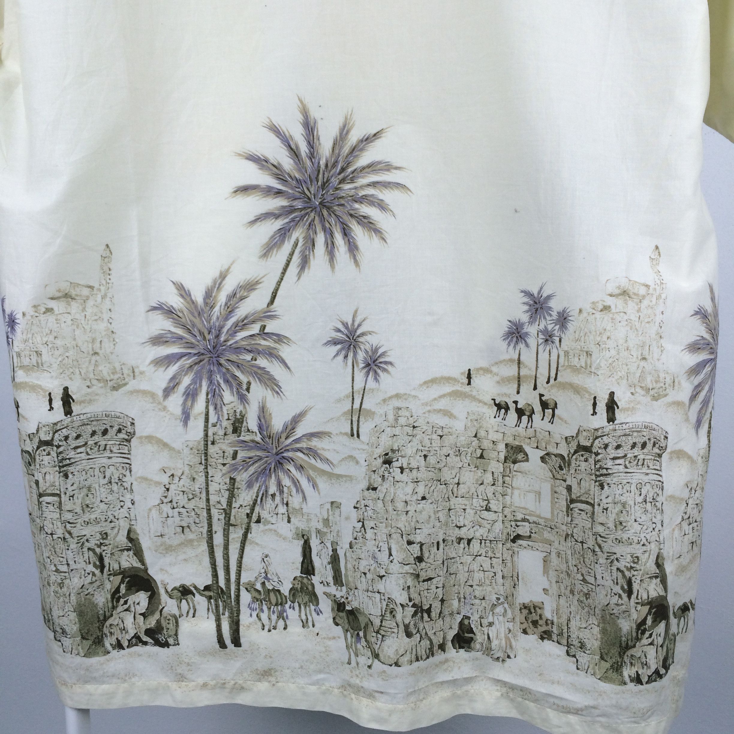 Designer × Vintage H38 RICHARD CLAYDERMAN BOWLING SHIRT ARABIC CULTURE ART Size US M / EU 48-50 / 2 - 6 Thumbnail