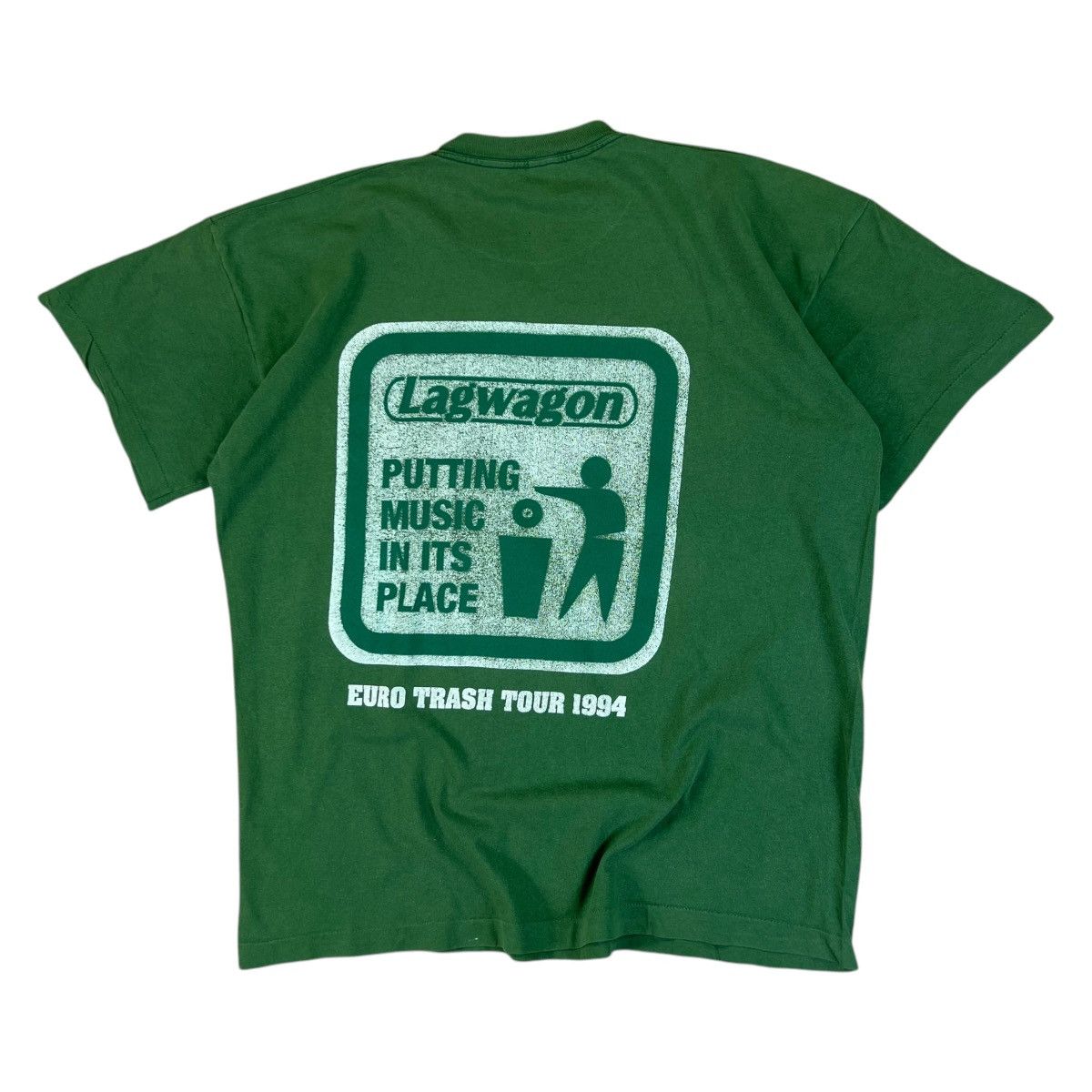 Band Tees × Vintage Vintage 1994 LAGWAGON Euro Trash Tour T Shirt 90s Band tee Size US XL / EU 56 / 4 - 1 Thumbnail