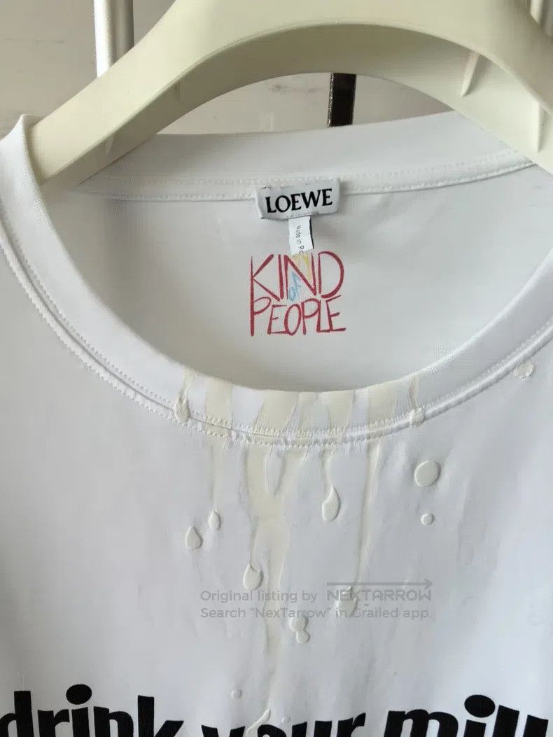 Loewe Loewe Short Sleeve with Milk Logo on Collar and Large Logo Size US XXL / EU 58 / 5 - 8 Thumbnail