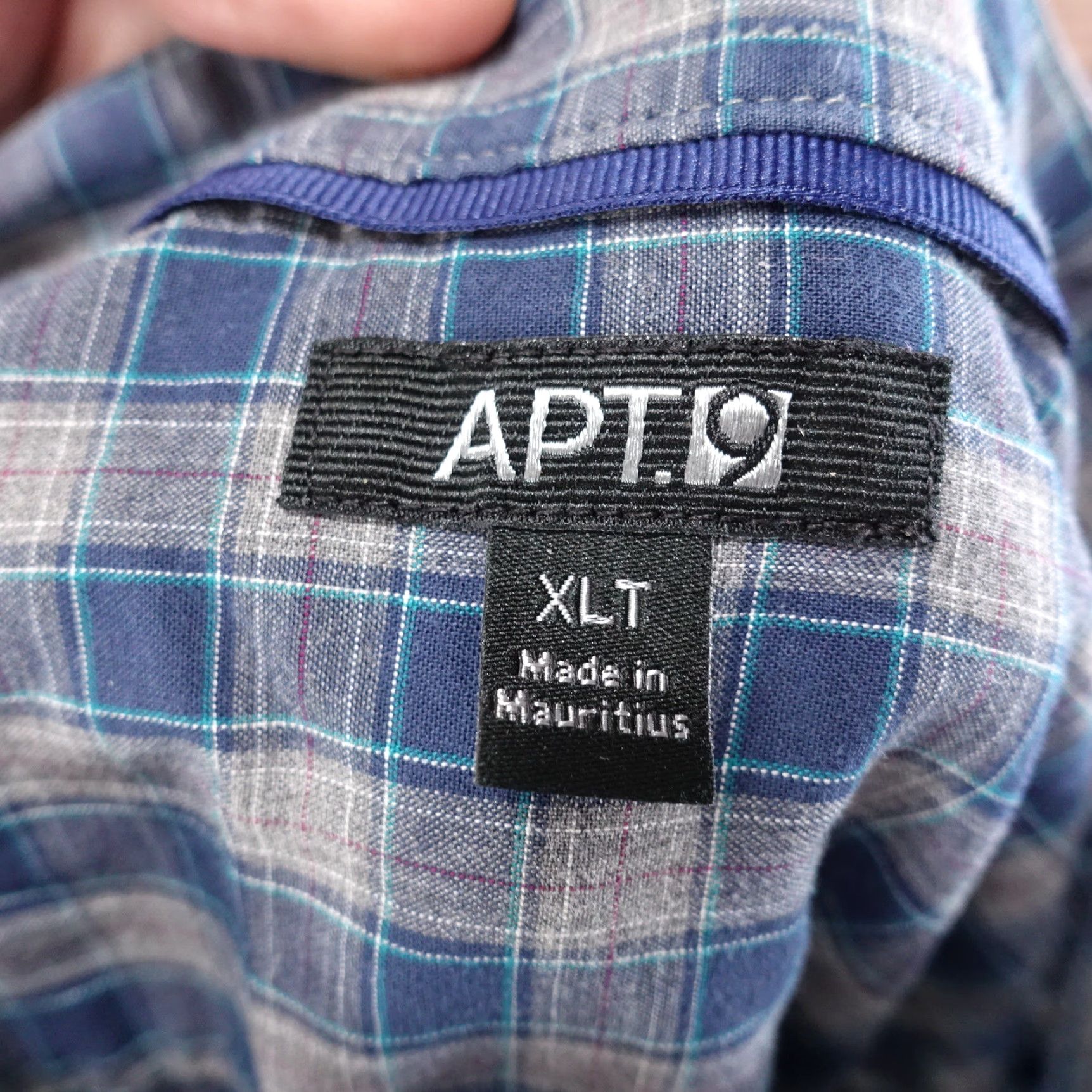 Apt. 9 VINTAGE No | APT. 9 Men's Long Sleeve Plaid Shirt Big & Tall Size XLT Blue Casual Size US XL / EU 56 / 4 - 6 Thumbnail