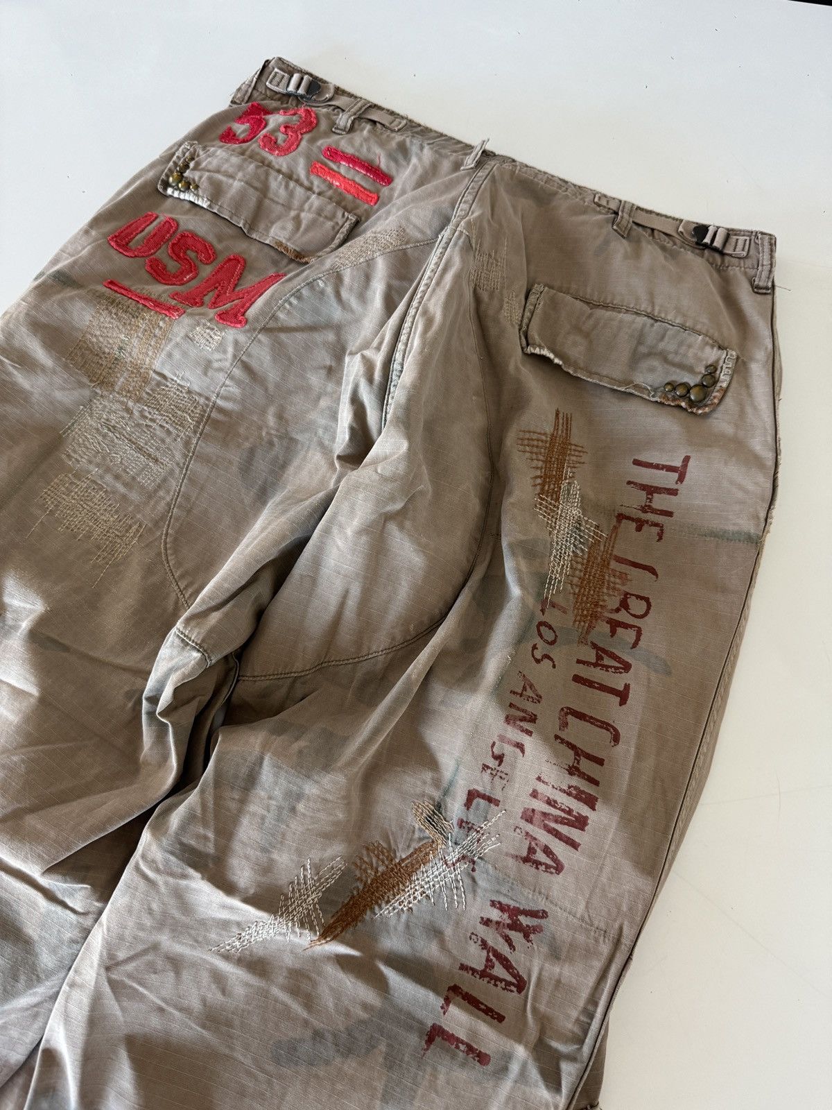 The Great China Wall *RARE* VINTAGE 90s ARCHIVES GREAT CHINA WALL 1/1 CARGO PANTS Size US 32 / EU 48 - 20 Thumbnail